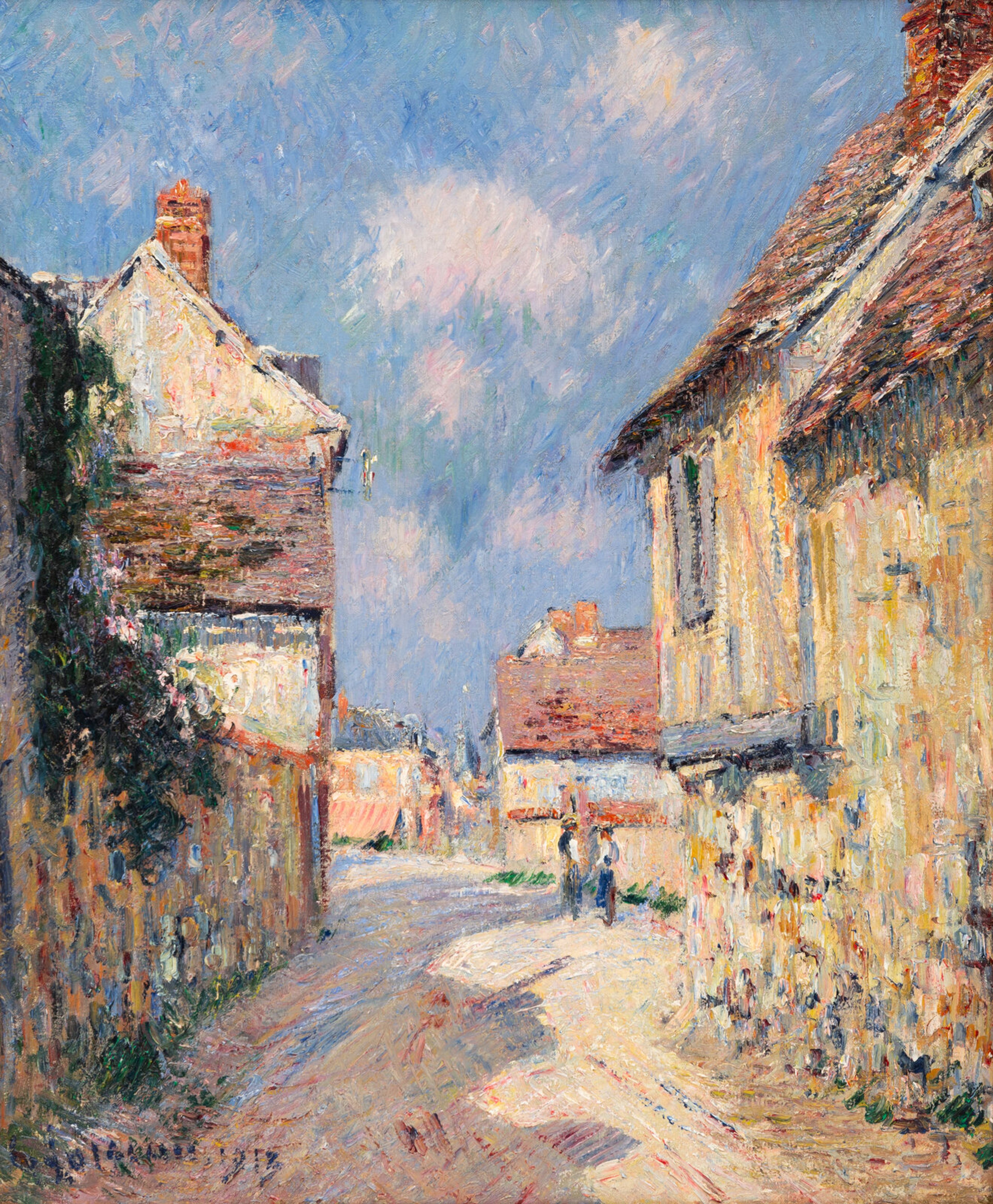 Gustave Loiseau (French, 1865-1935) Rue de l'Hopital, Le Vaudreuil, 1913