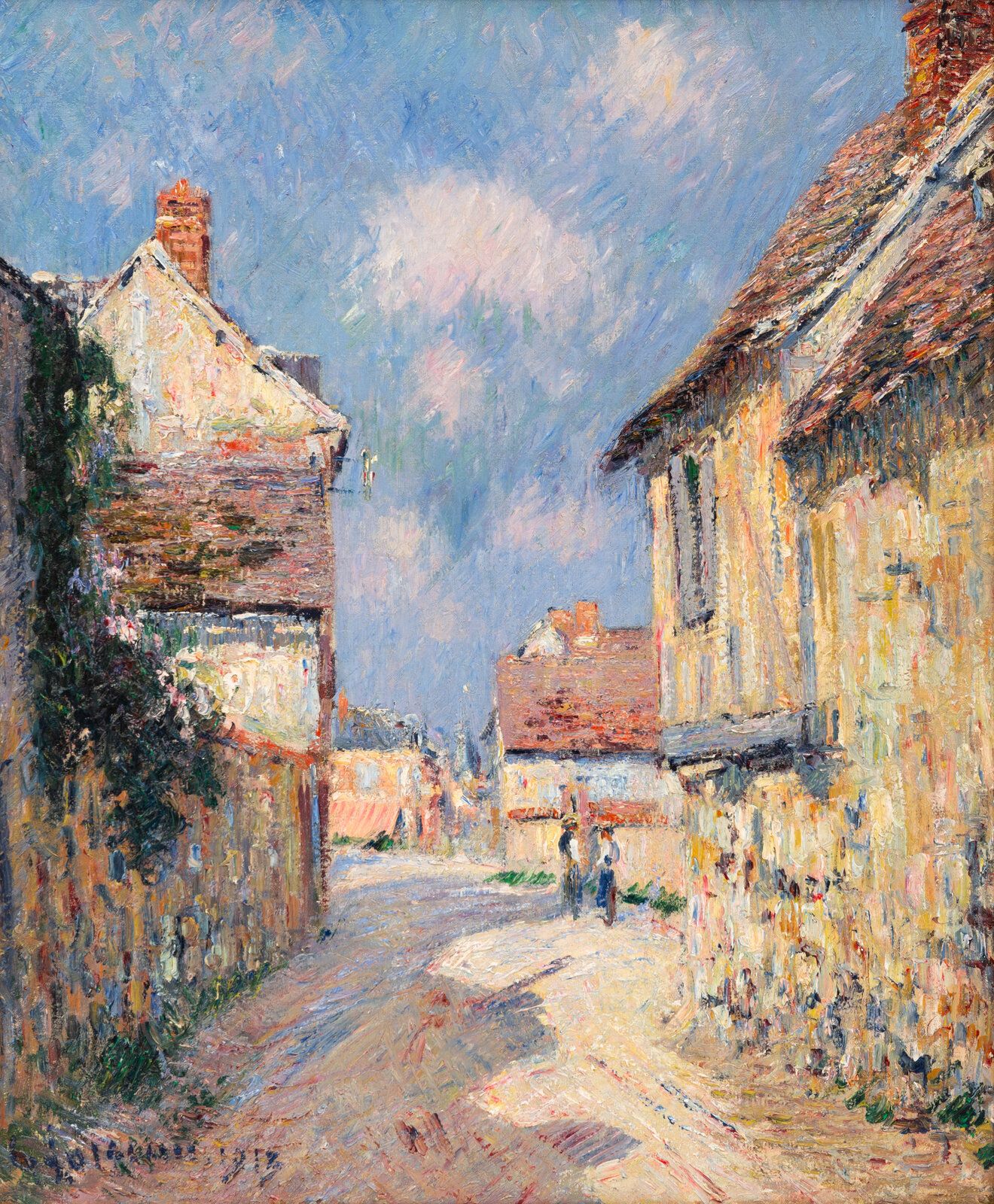 Gustave Loiseau (French, 1865-1935) Rue de l'Hopital, Le Vaudreuil, 1913