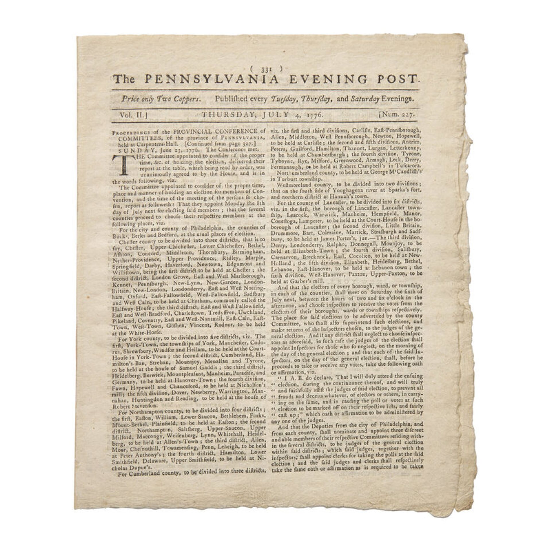 250 Years of Printing, 220 Years of Auctioneering