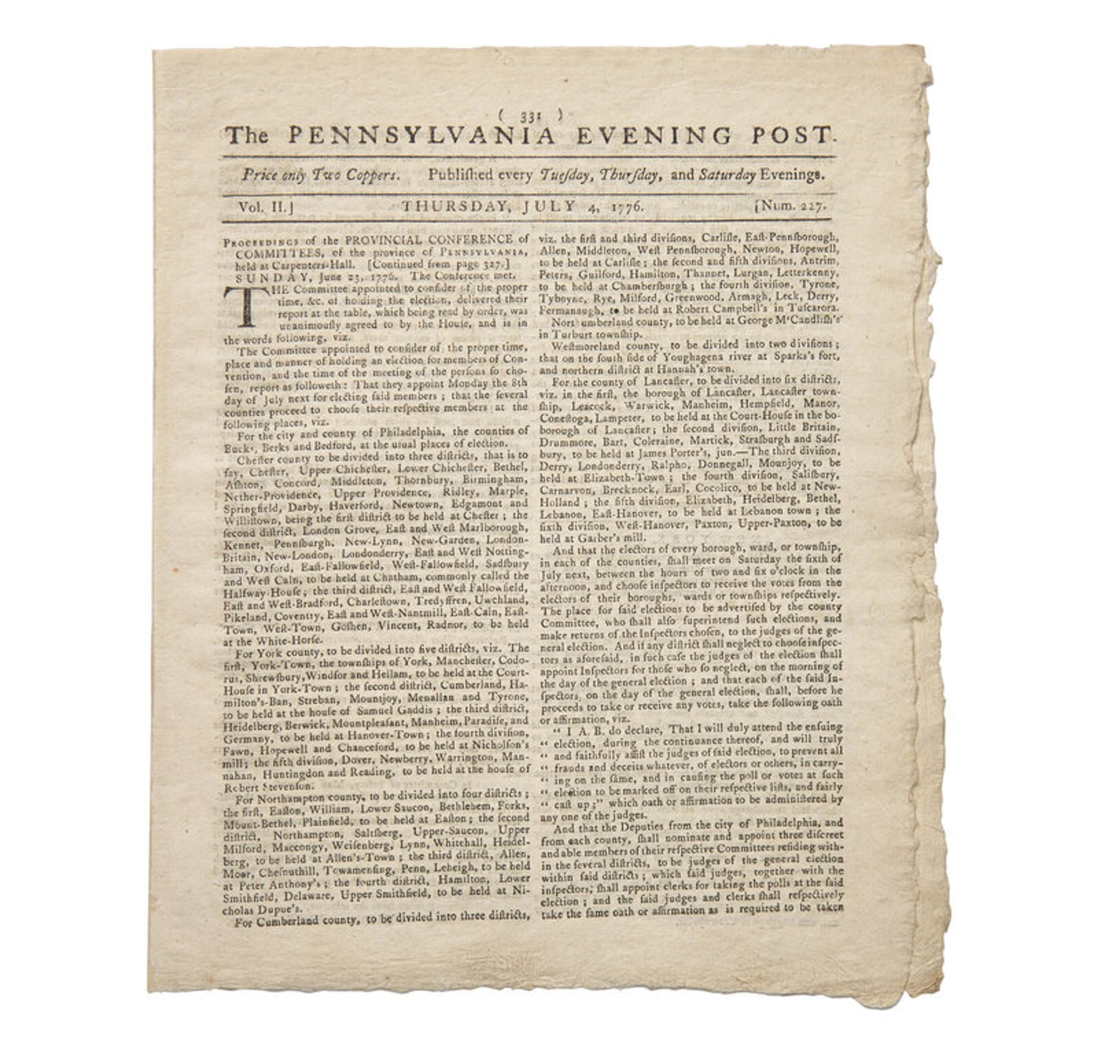 250 Years of Printing, 220 Years of Auctioneering