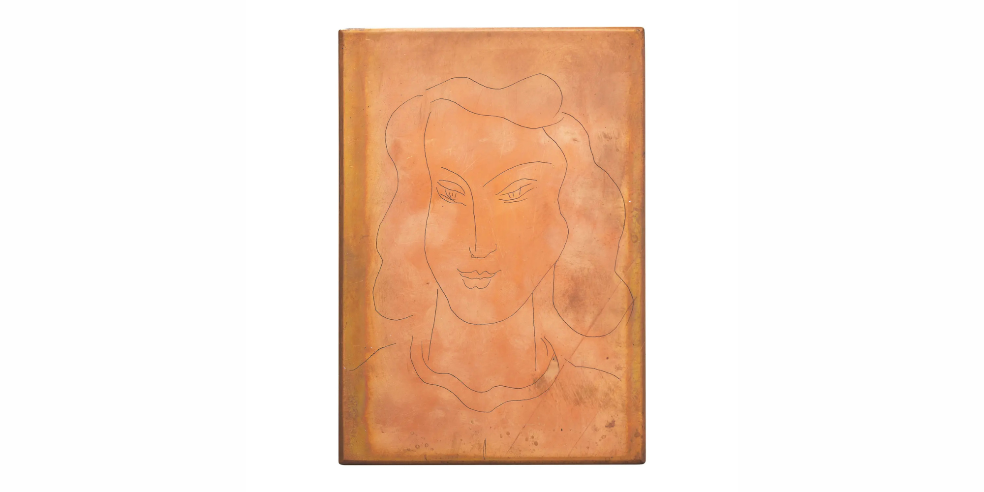 Lot 124: Henri Matisse, Visage aux Yeux fixés vers le Sol (1946)