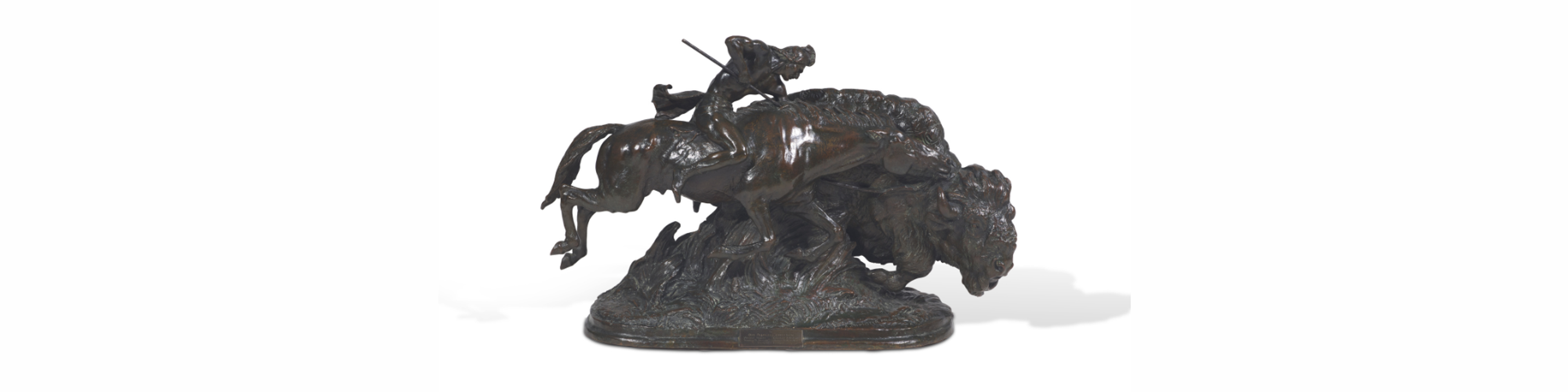 Lot 10 | Alexander Phimister Proctor, Pursuit of the King of the Herd, conceived 1914, cast c. 1917 | Sold for $254,500