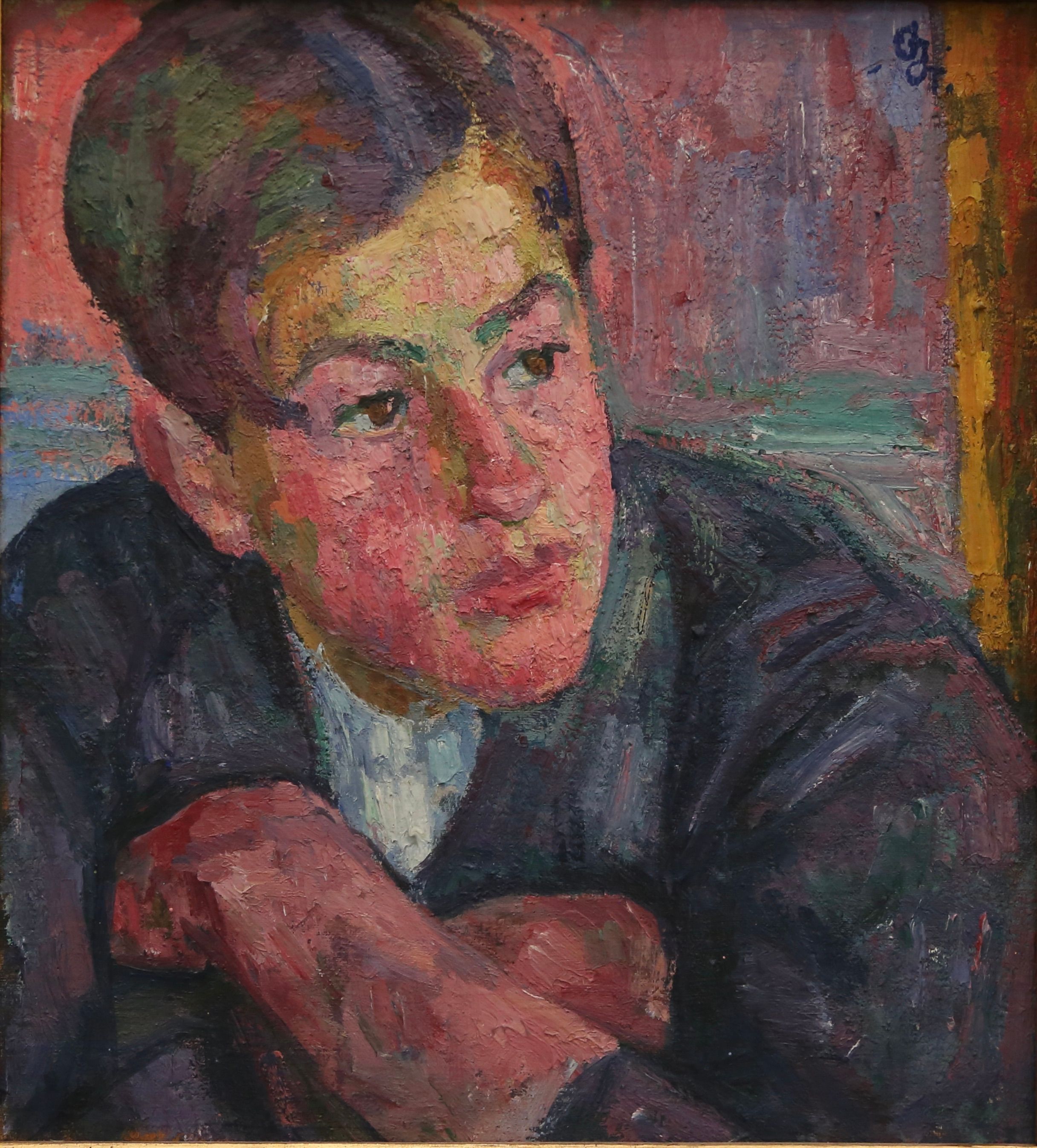 Giovanni Giacometti, Portrait of Diego, 1919. Public domain, via Wikimedia Commons.