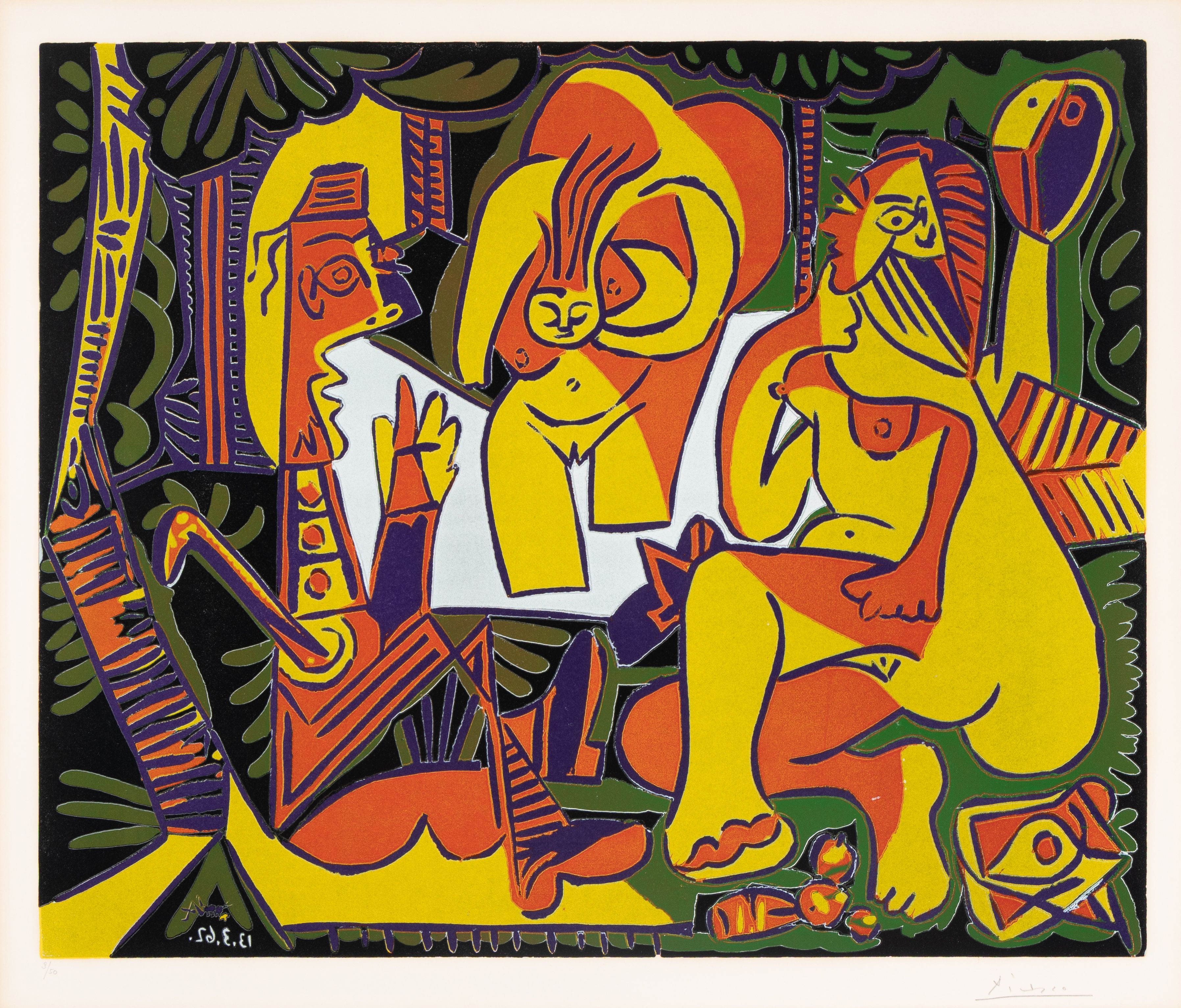 Lot 107 | Pablo Picasso, Le Déjeuner sur l'herbe, d'après Manet I, 1962  Estimate $100,000 - 150,000