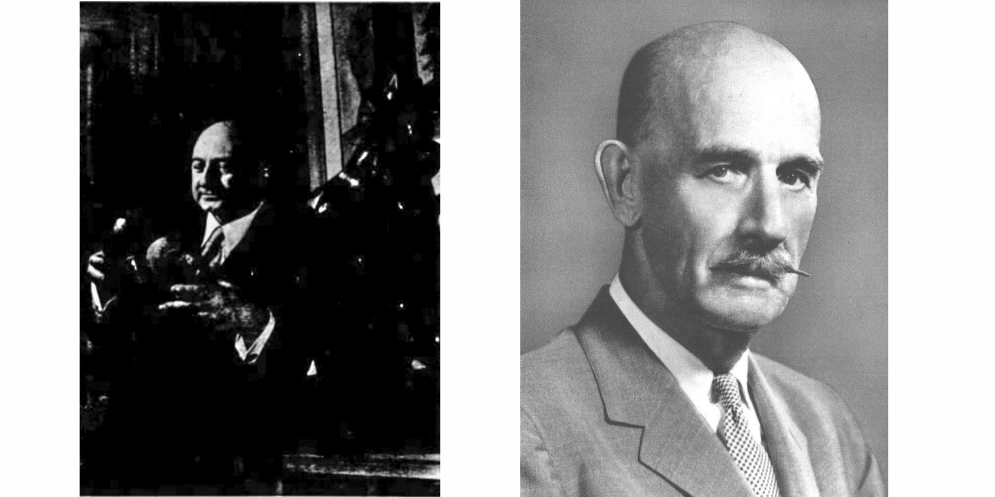Left: Portrait of Bernard M. Davis (1892-1973), as published in The Philadelphia Inquirer, April 4, 1952.