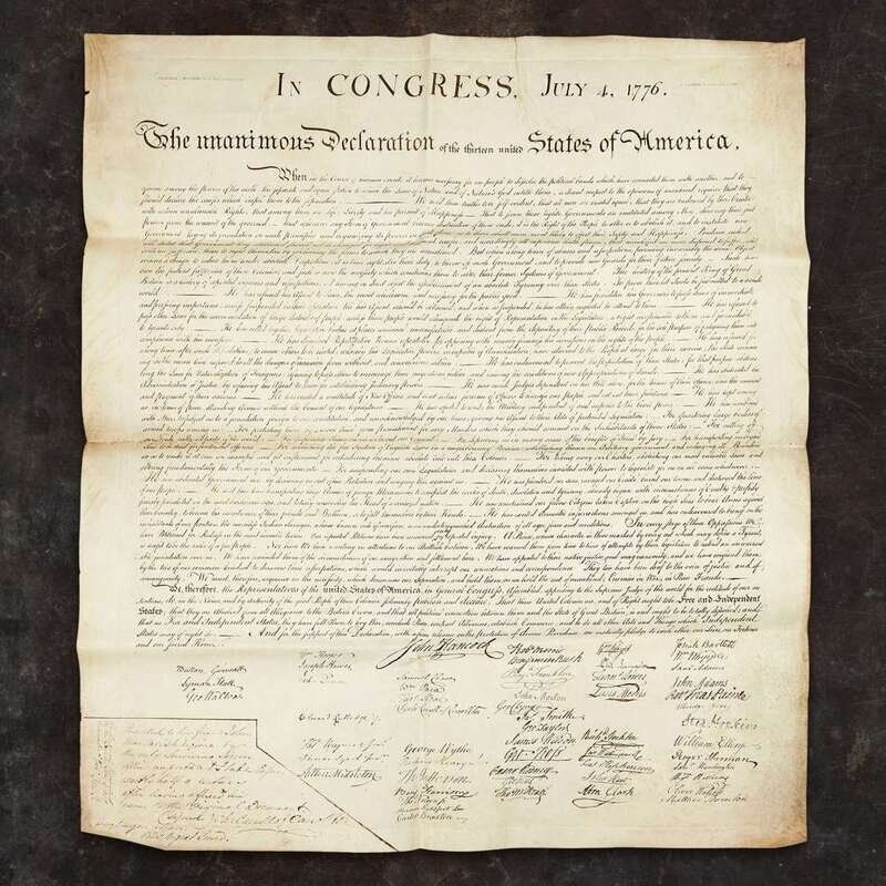 [Stone, William J.] In Congress, July 4, 1776. The unanimous Declaration of the thirteen united States of America