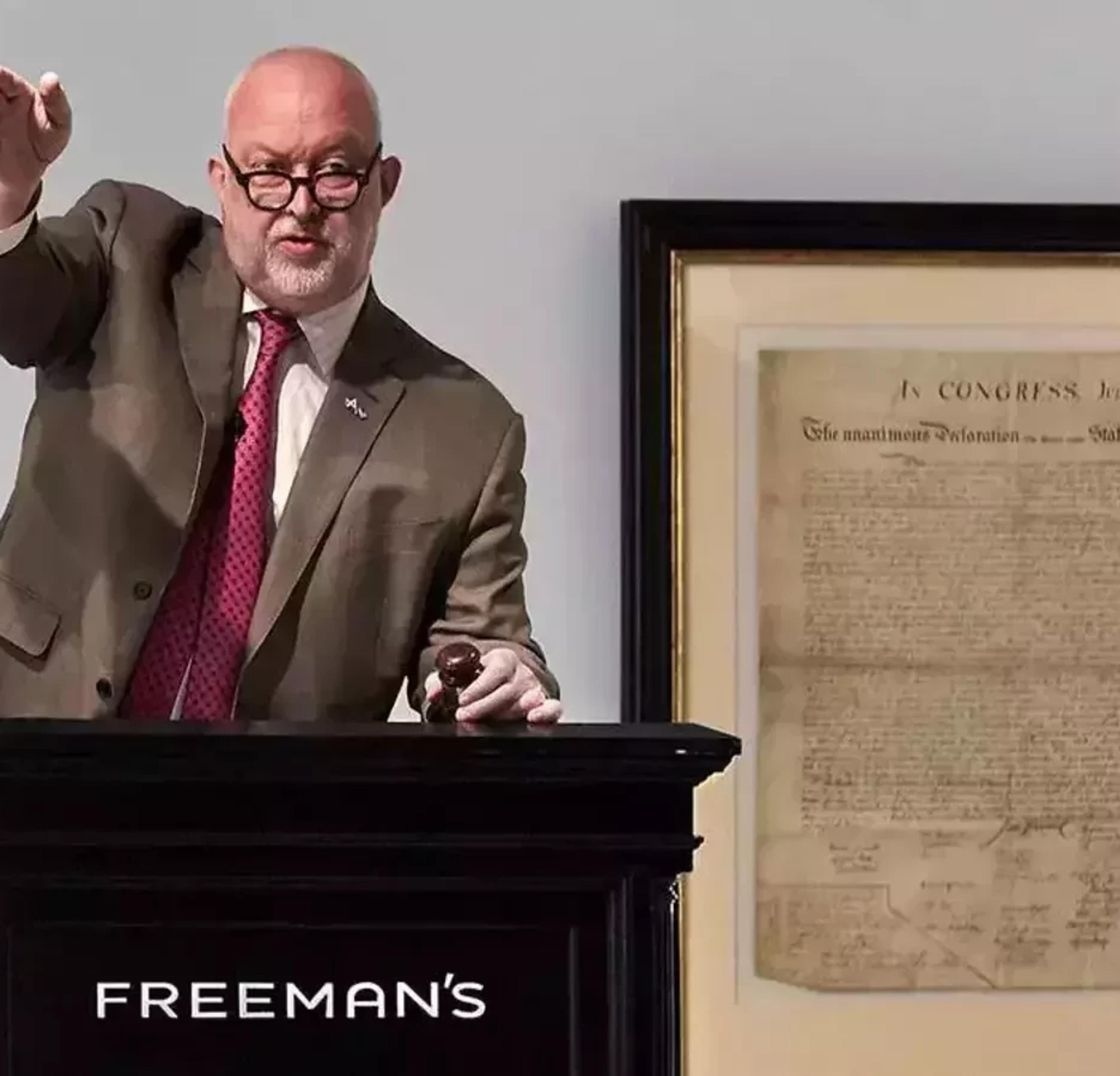Copy of the Declaration of Independence found in Scotland Sells for Historic $4.42M at Freeman's