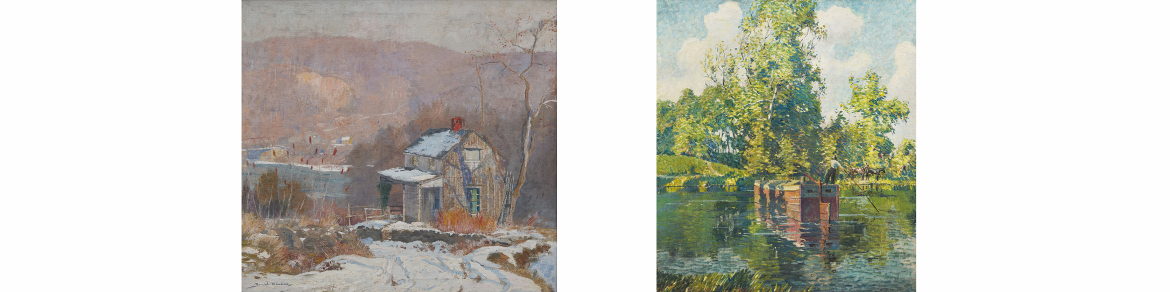 LEFT TO RIGHT Lot 104 | Daniel Garber, Sumac Lane, 1928 Estimate $120,000 - 180,000