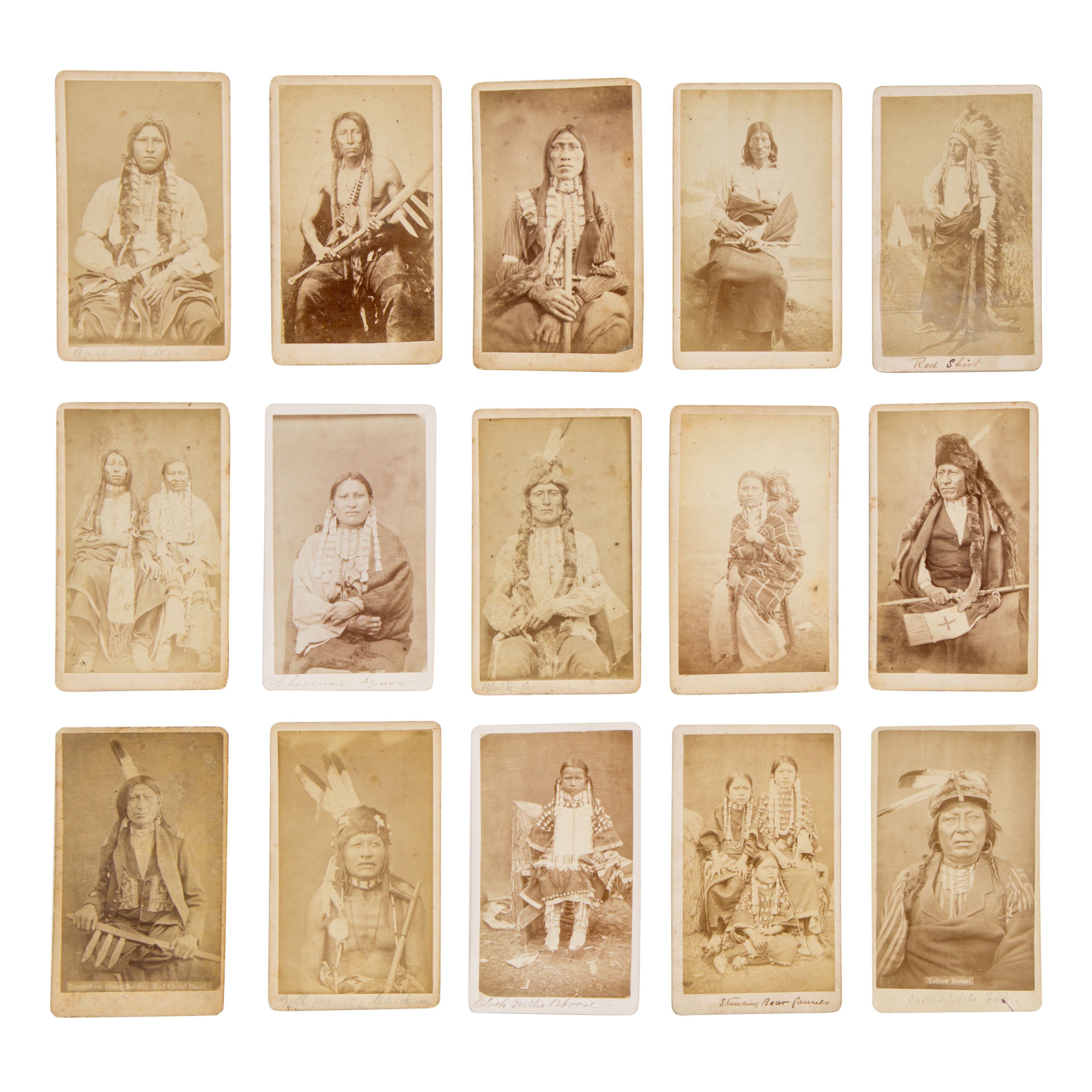 Lot 33 | William R. Cross, Sioux and Cheyenne Warriors and Family | Sold for $5,440