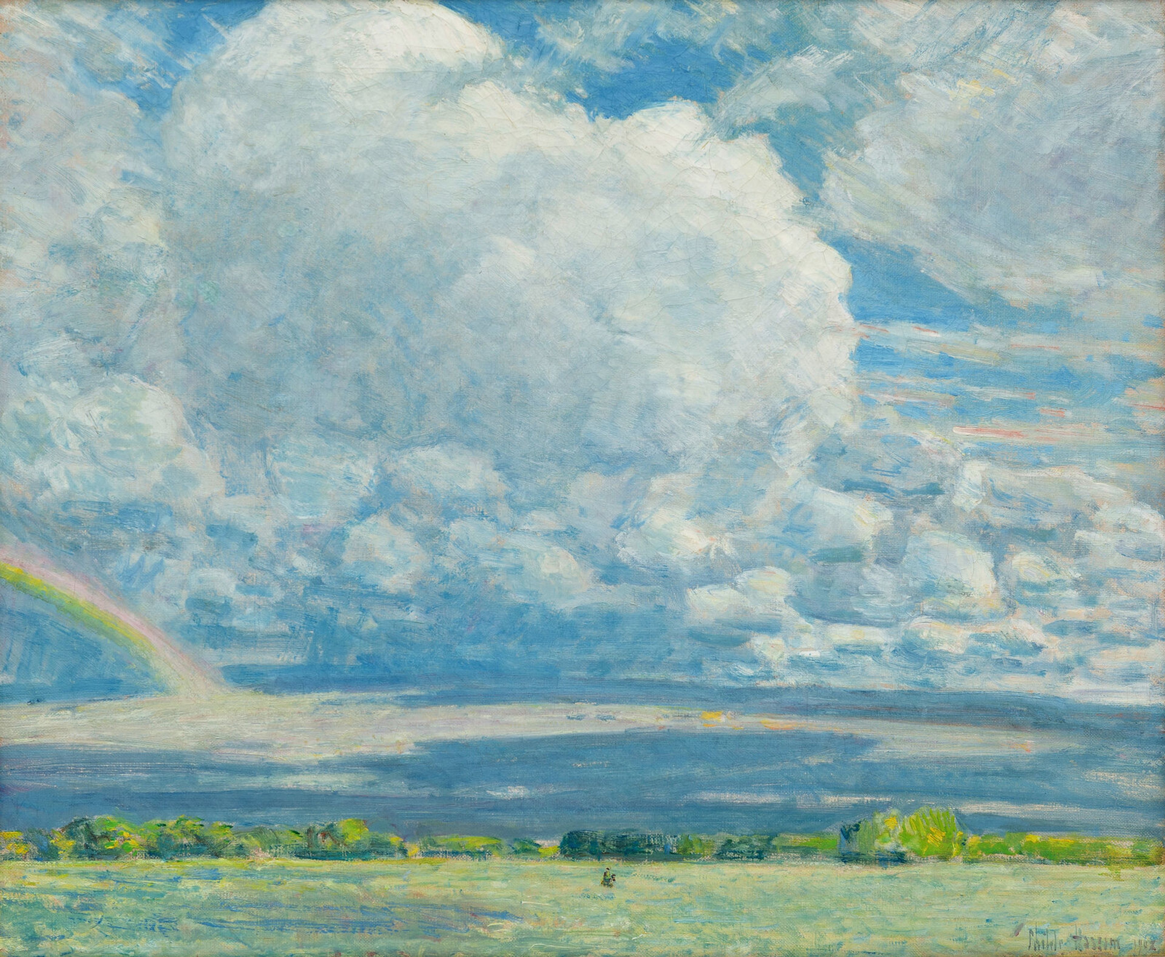 Frederick Childe Hassam (American, 1859-1935) Looking Up The Side of a Mountain, Harney, 1902