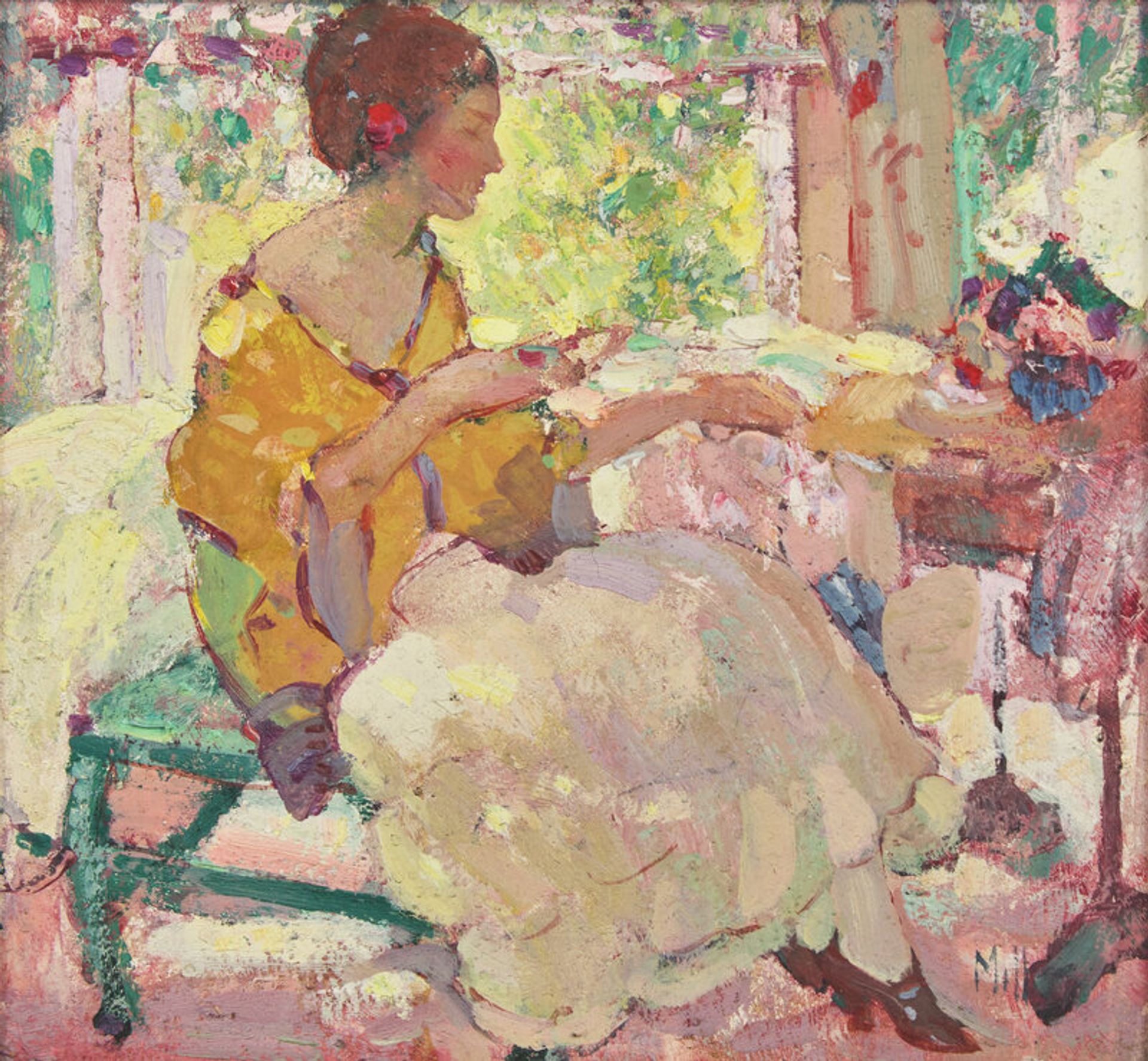 Lot 16 | Richard Edward Miller (American, 1875-1943) Seated Lady