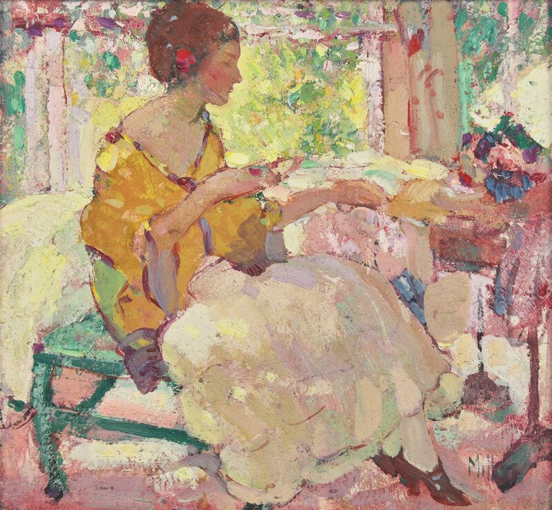 Lot 16 | Richard Edward Miller (American, 1875-1943) Seated Lady