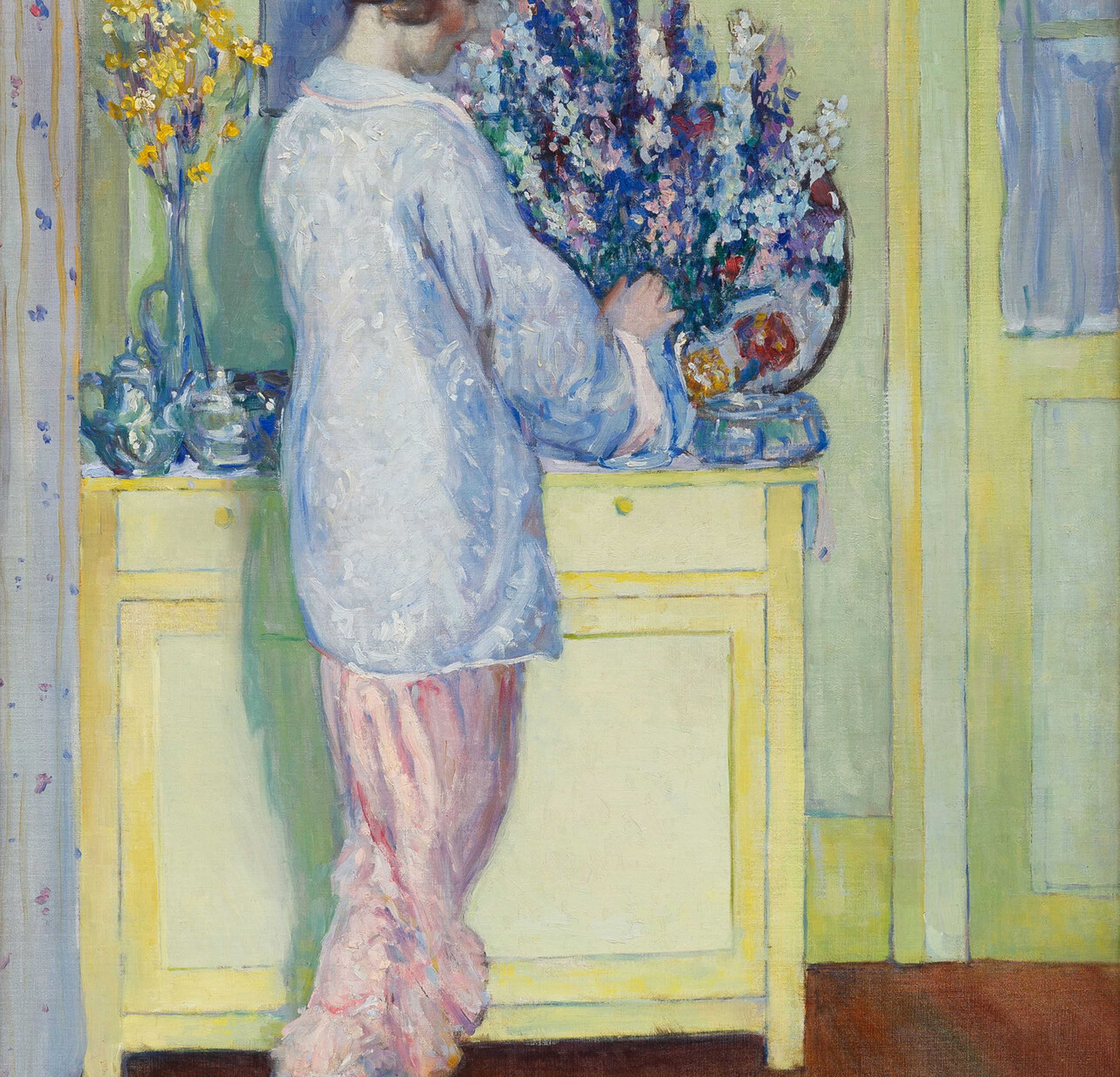 Frederick Carl Frieseke (American, 1874-1939) The Yellow Room