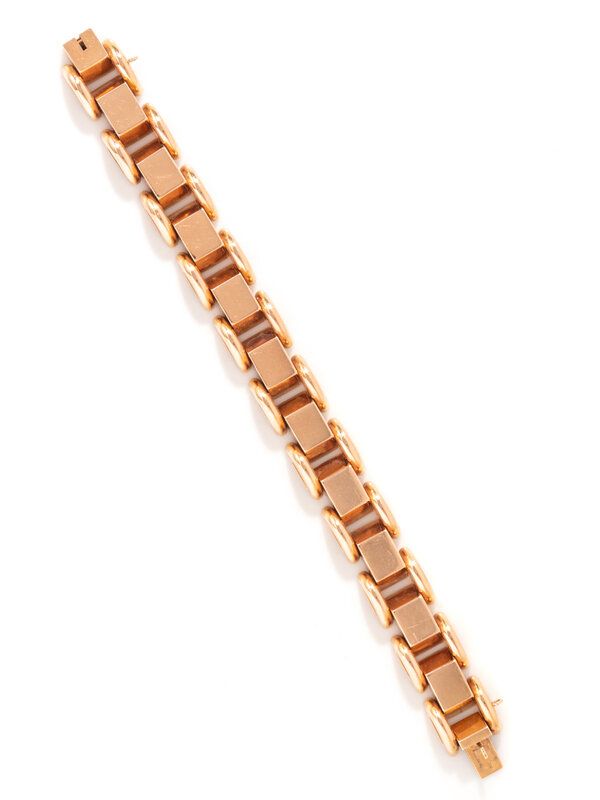 Lot 112 | RETRO, ROSE GOLD BRACELET | Estimate: $3,000 - 4,000