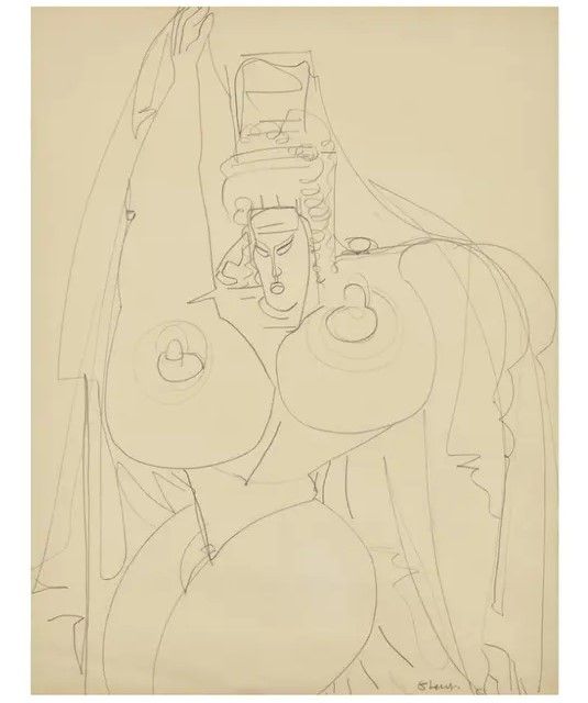 Gaston Lachaise | Veiled Nude, c. 1932-1935 | Estimate: $1,000 - 1,500