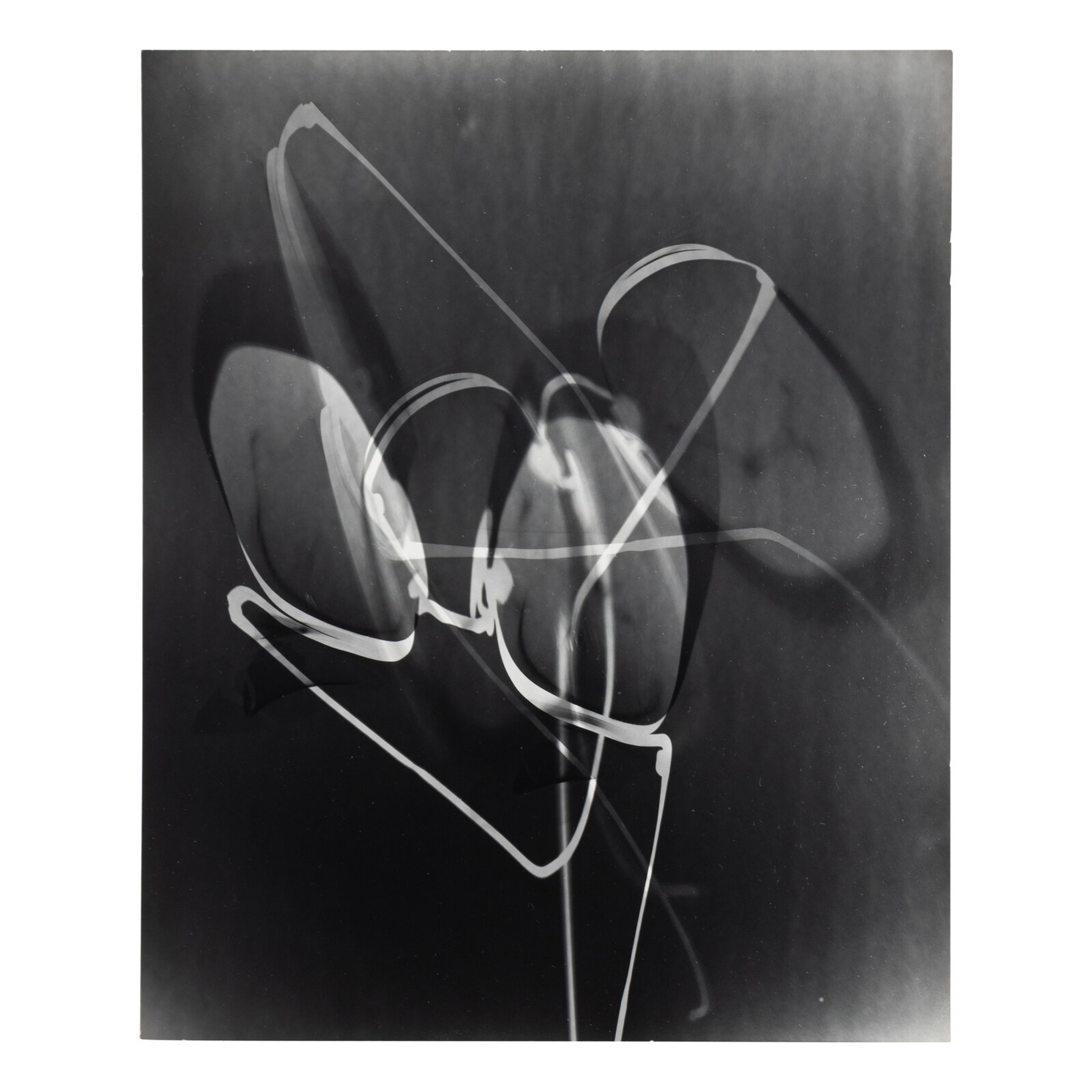 Yuichi Idaka (American, 1914-2012) Untitled, 1942-1945 photogram 'Yuichi Idaka' and 'Estate of Yuichi Idaka' stamps, verso 10 x 8-1/8 in.