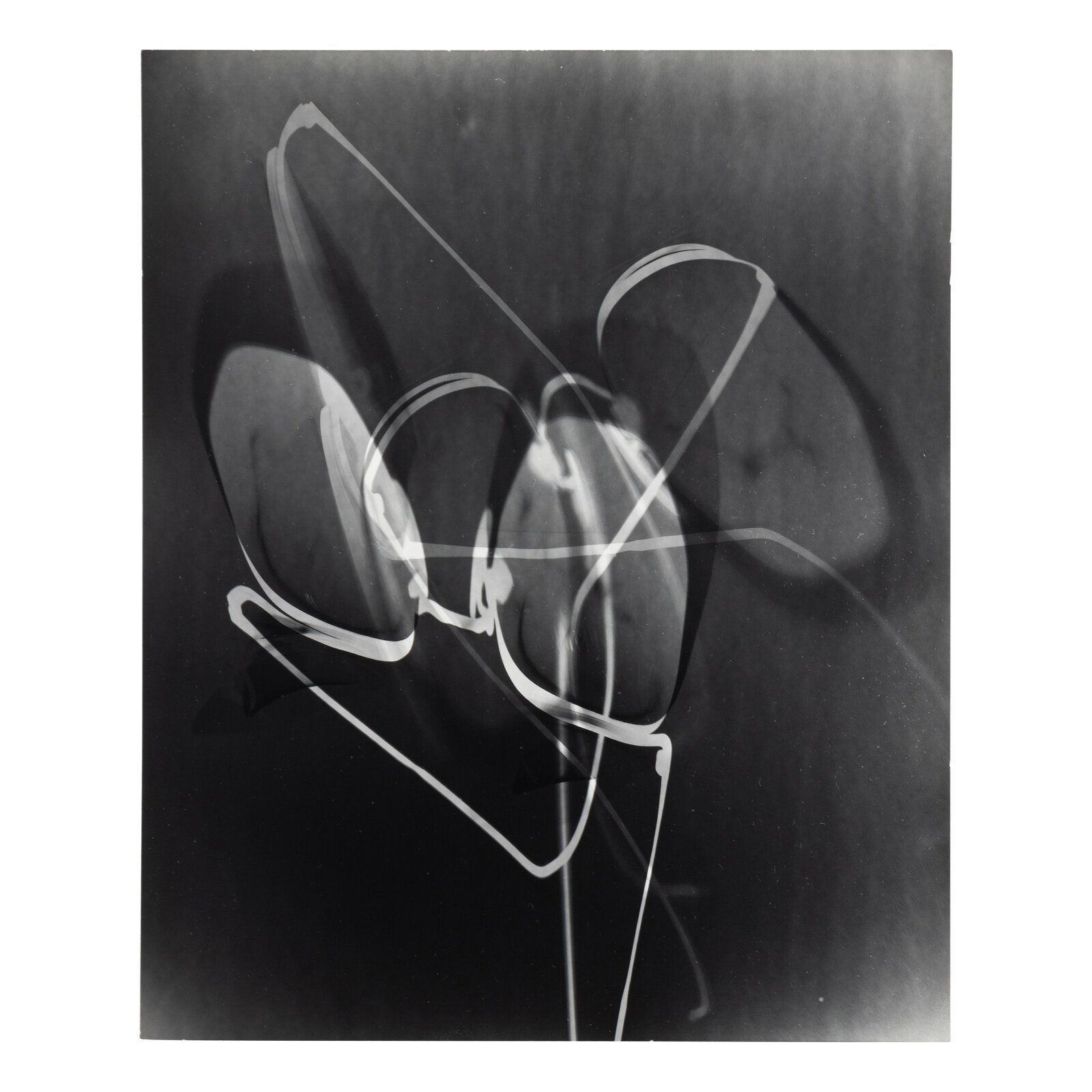 Yuichi Idaka (American, 1914-2012) Untitled, 1942-1945 photogram 'Yuichi Idaka' and 'Estate of Yuichi Idaka' stamps, verso 10 x 8-1/8 in.