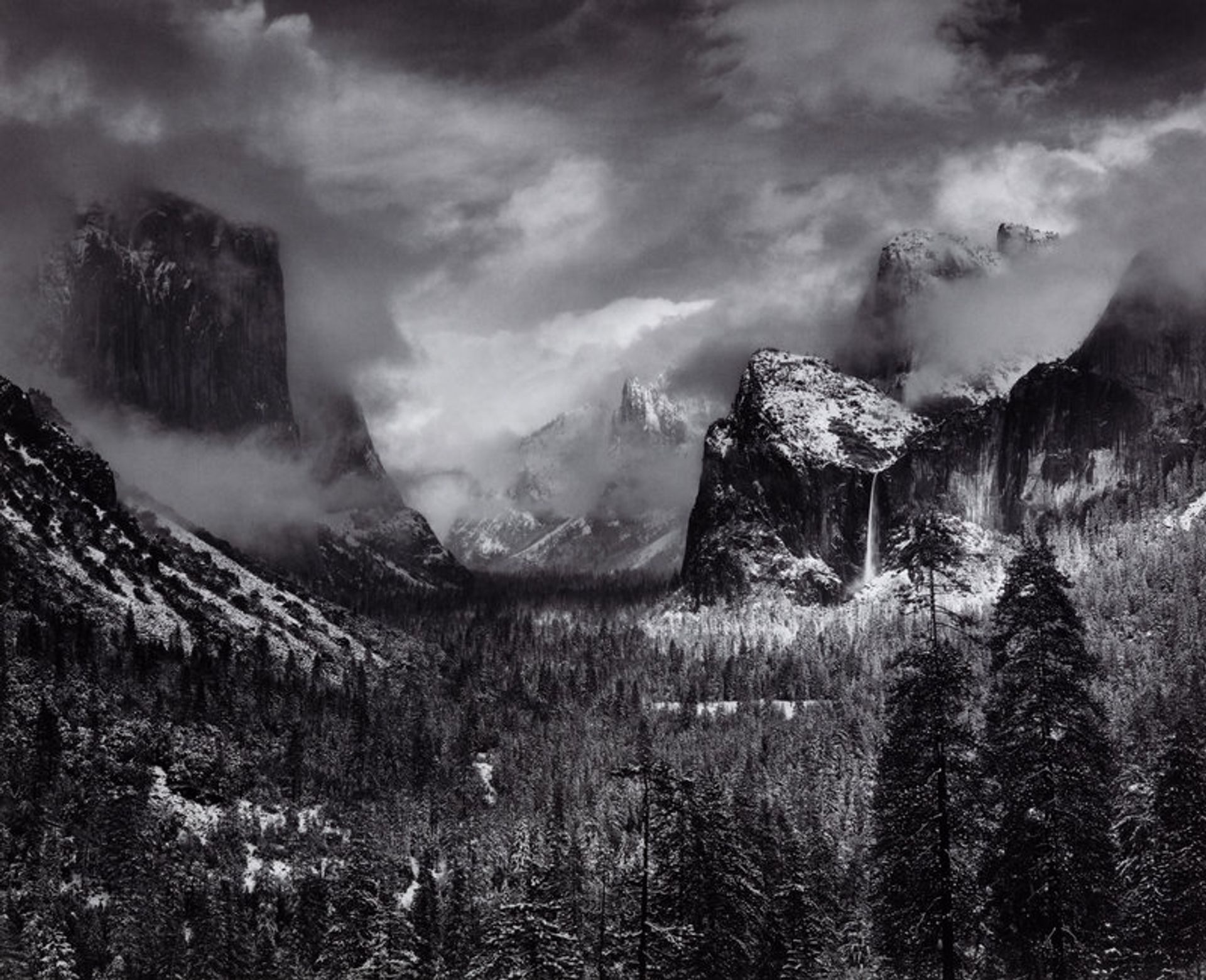 Ansel Adams (1902-1984) Clearing Winter Storm, Yosemite National Park, c. 1937