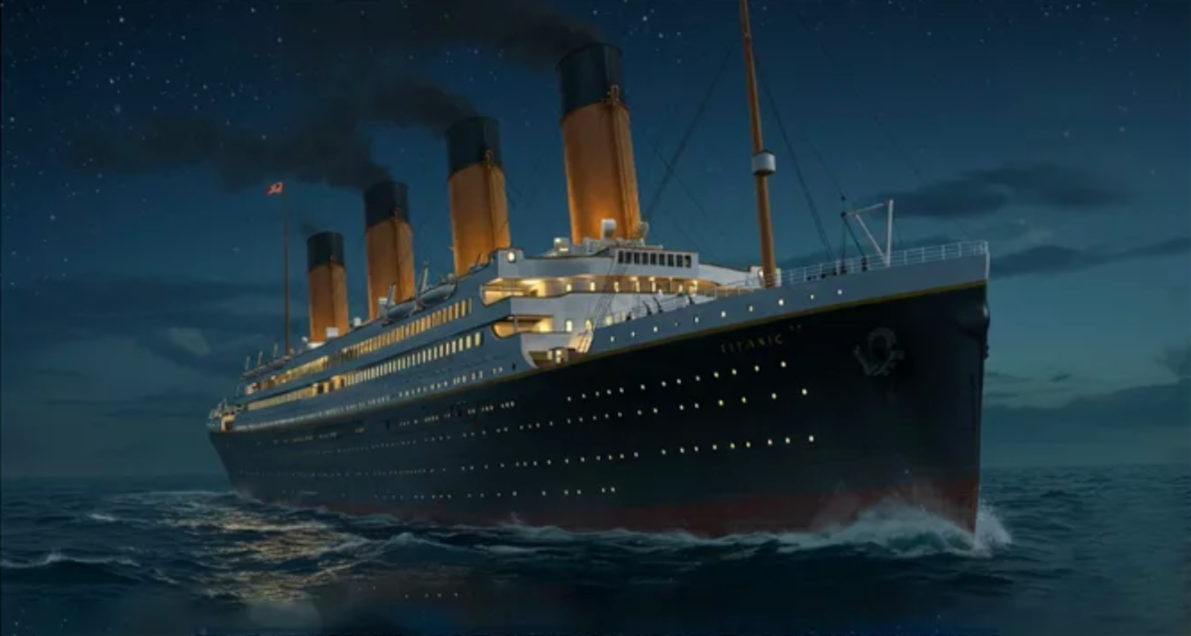 Illustration of the RMS Titanic