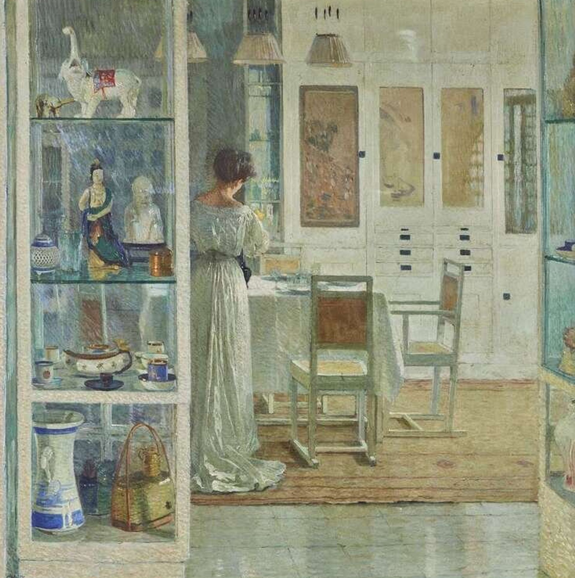 Carl Moll (Austrian, 1861–1945) Weißes Interieur (White Interior)
