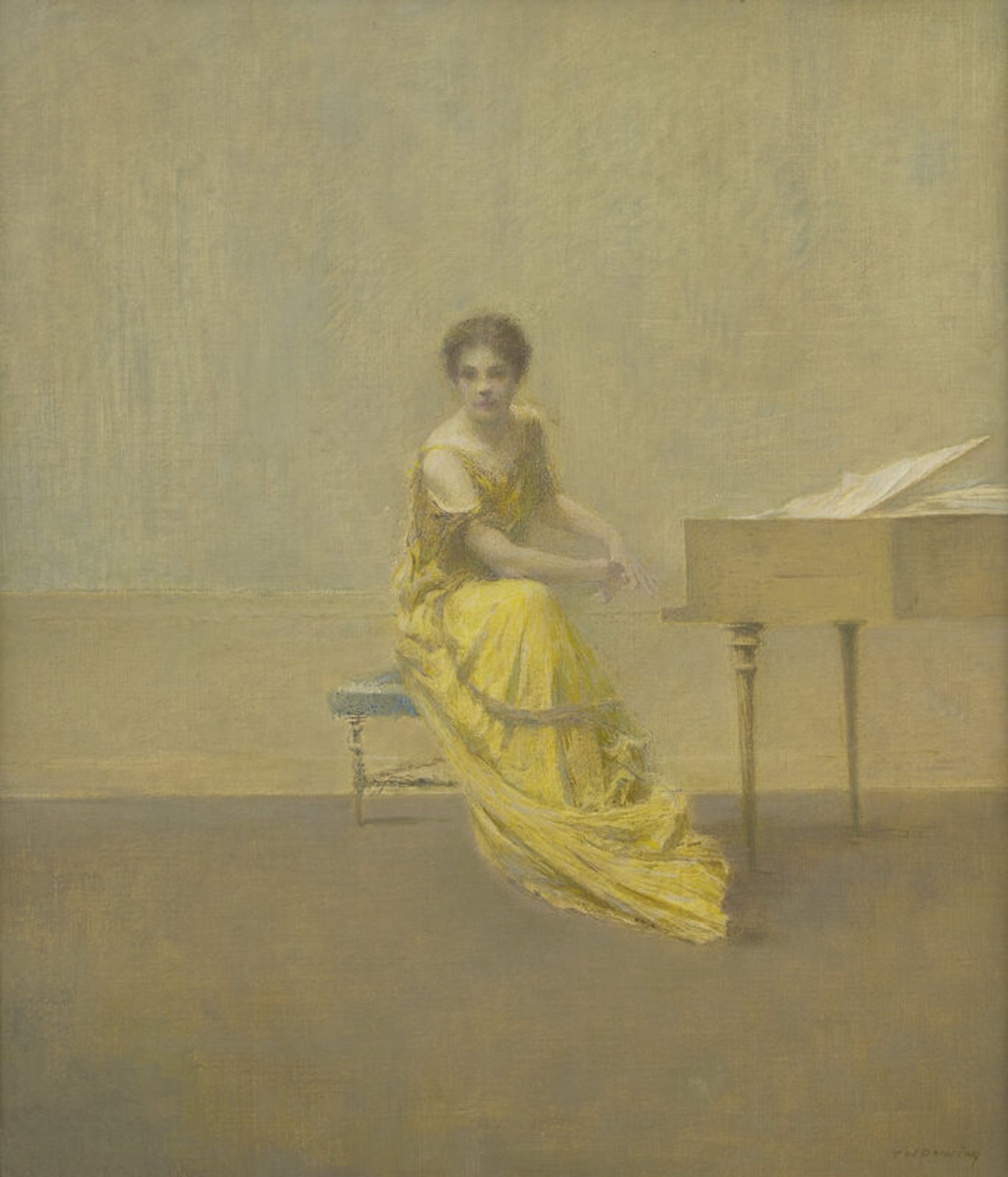 Thomas Wilmer Dewing (American, 1851-1938)The Music Lesson, 1921 | Estimate: $200,000 - 300,000