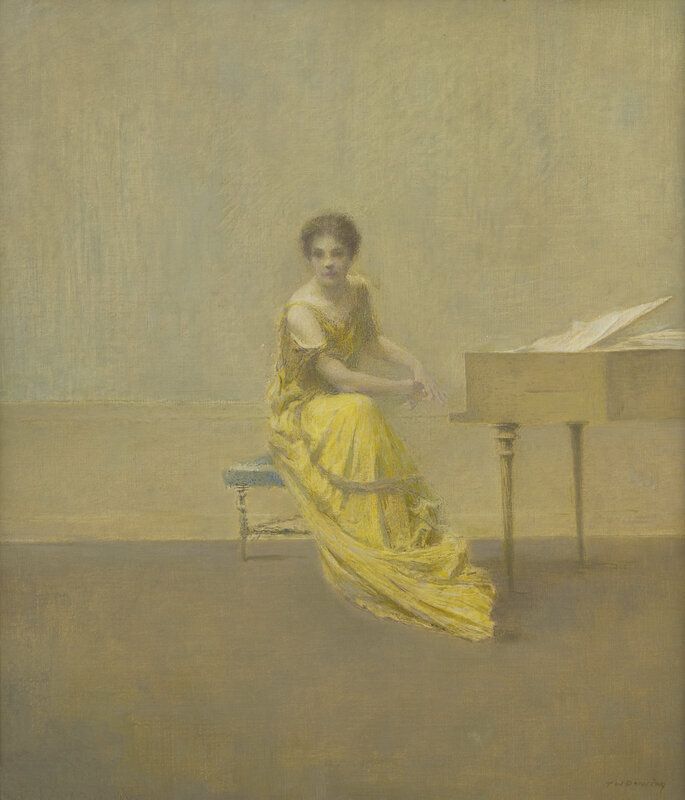 Thomas Wilmer Dewing (American, 1851-1938)The Music Lesson, 1921 | Estimate: $200,000 - 300,000
