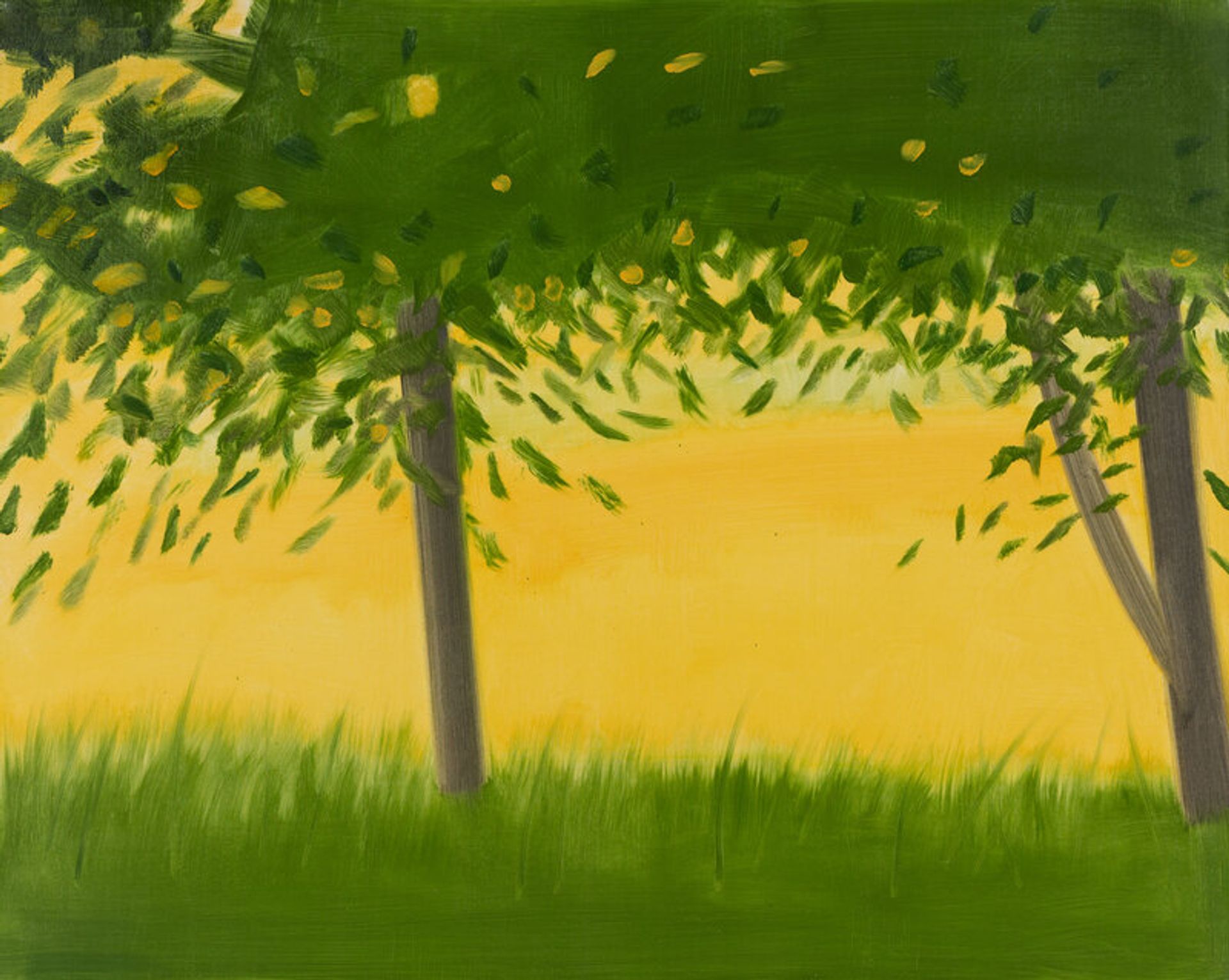 Golden Field #1, by Alex Katz, 2001