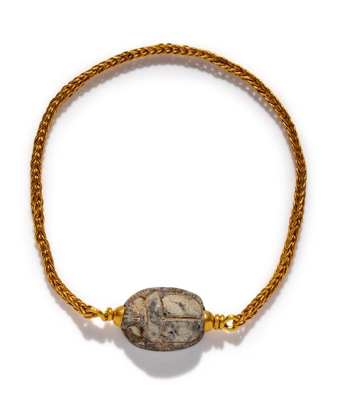 Lot 32 | An Egyptian Steatite Scarab | Estimate: $1,000 - 2,000