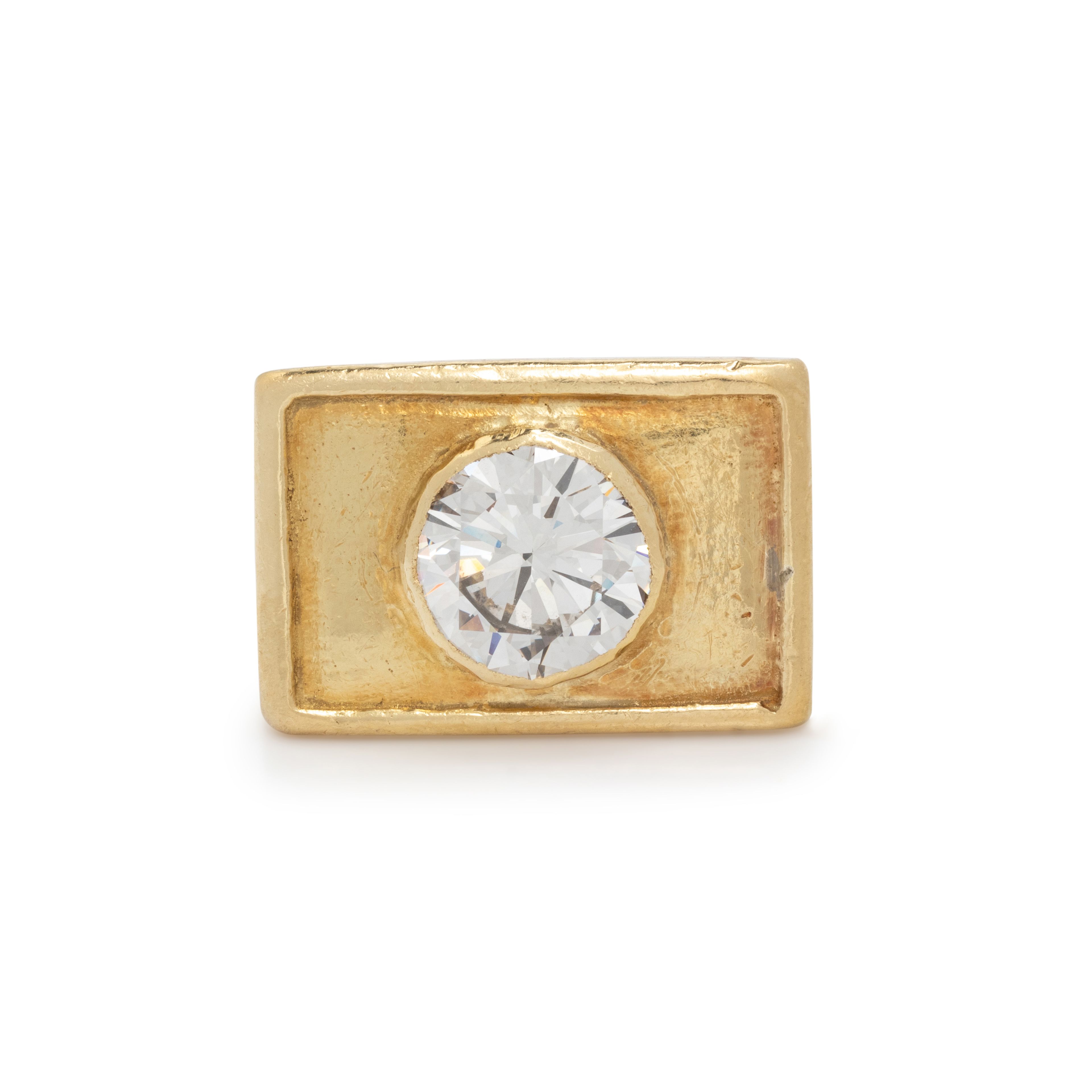 Lot 65 | YELLOW GOLD AND DIAMOND RING | Estimate: $18,000 - $22,000
