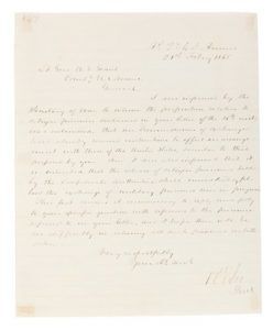 Civil War Letter from Lee to Grant