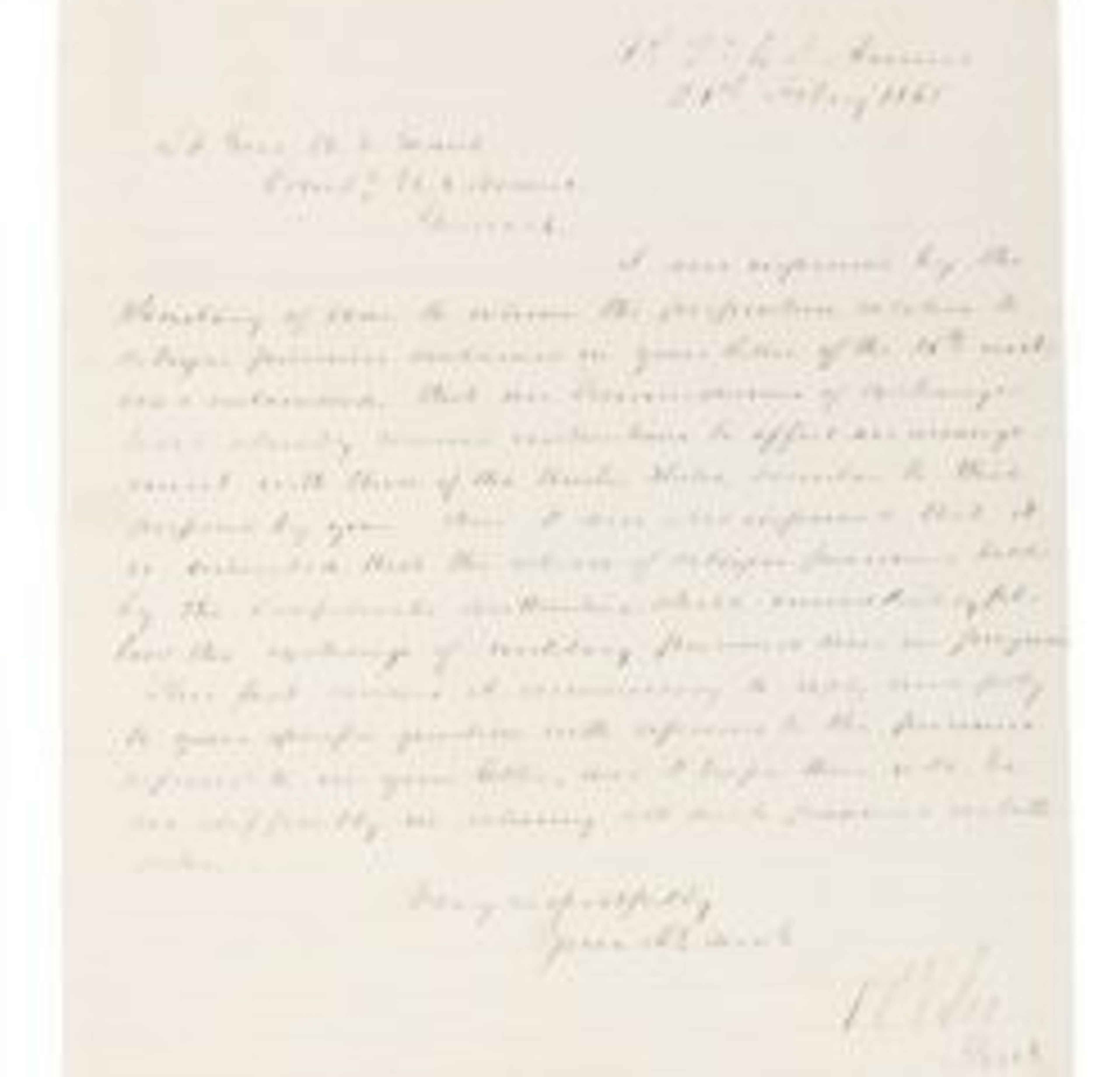 Civil War Letter from Lee to Grant