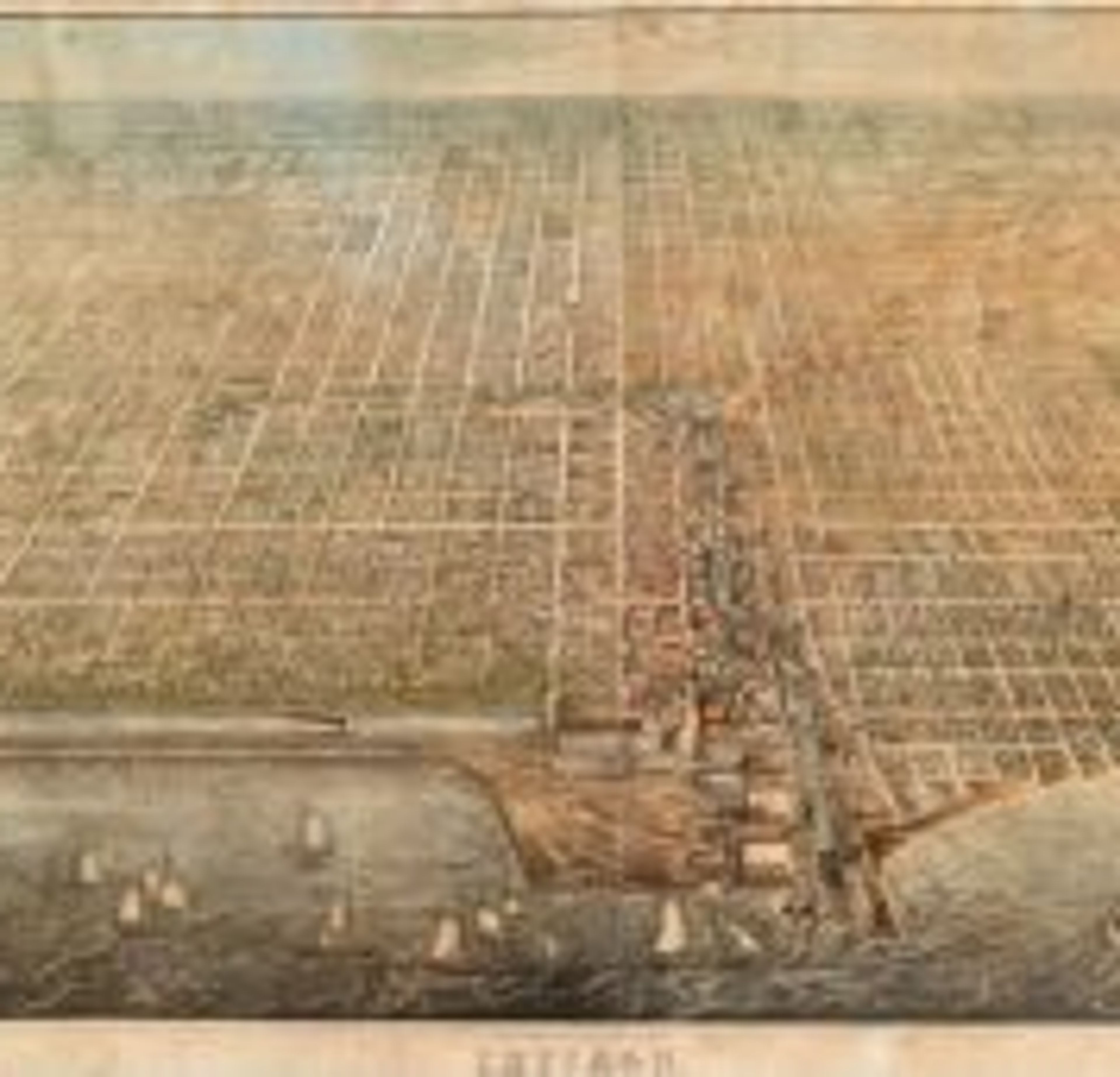 Rare Pre-Fire Chicago Map by J.T. Palmatary