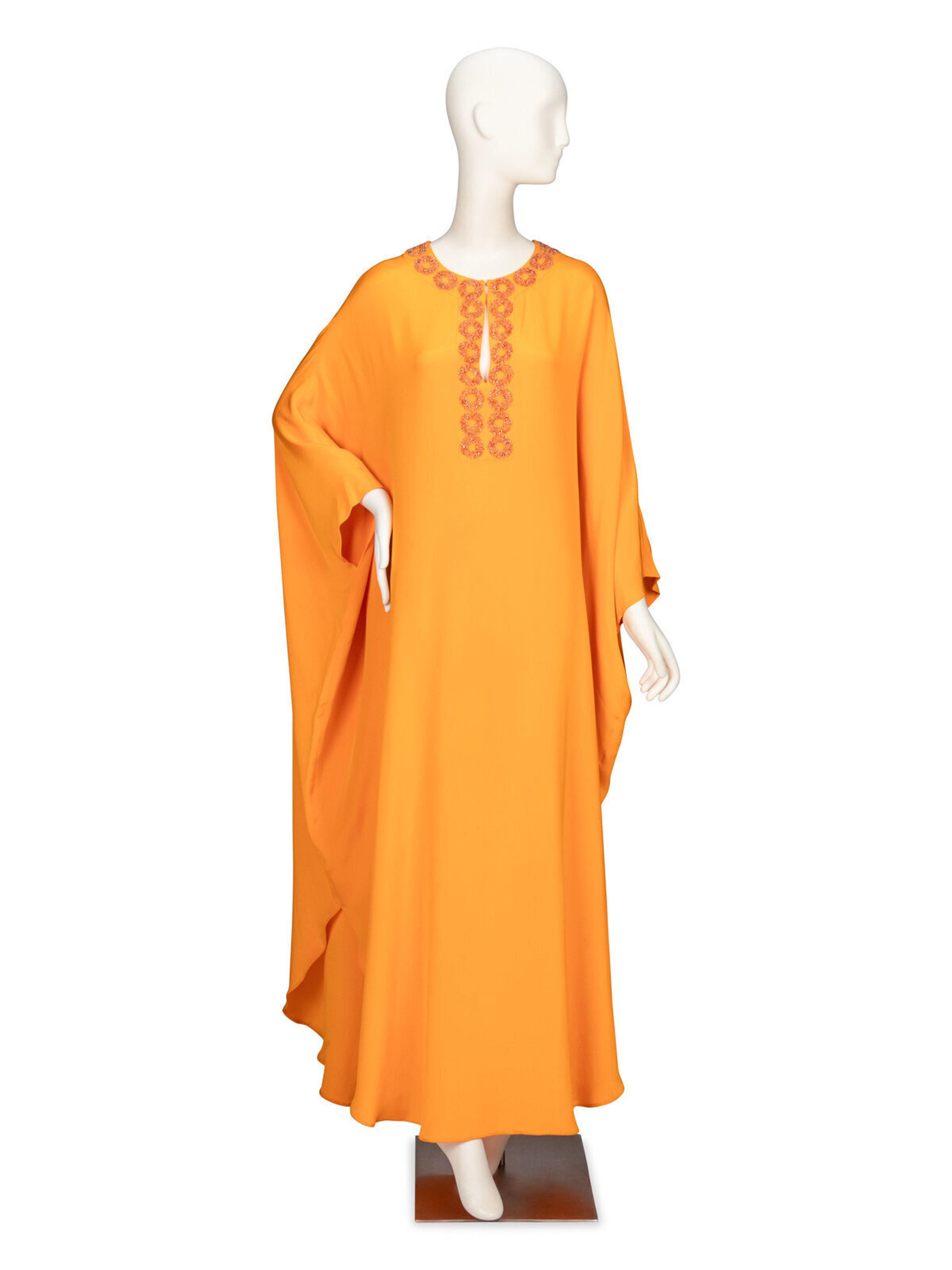 TO BE OFFERED NOVEMBER 18, CHICAGO  Emilio Pucci, Orange Embellished Kaftan  $400-600