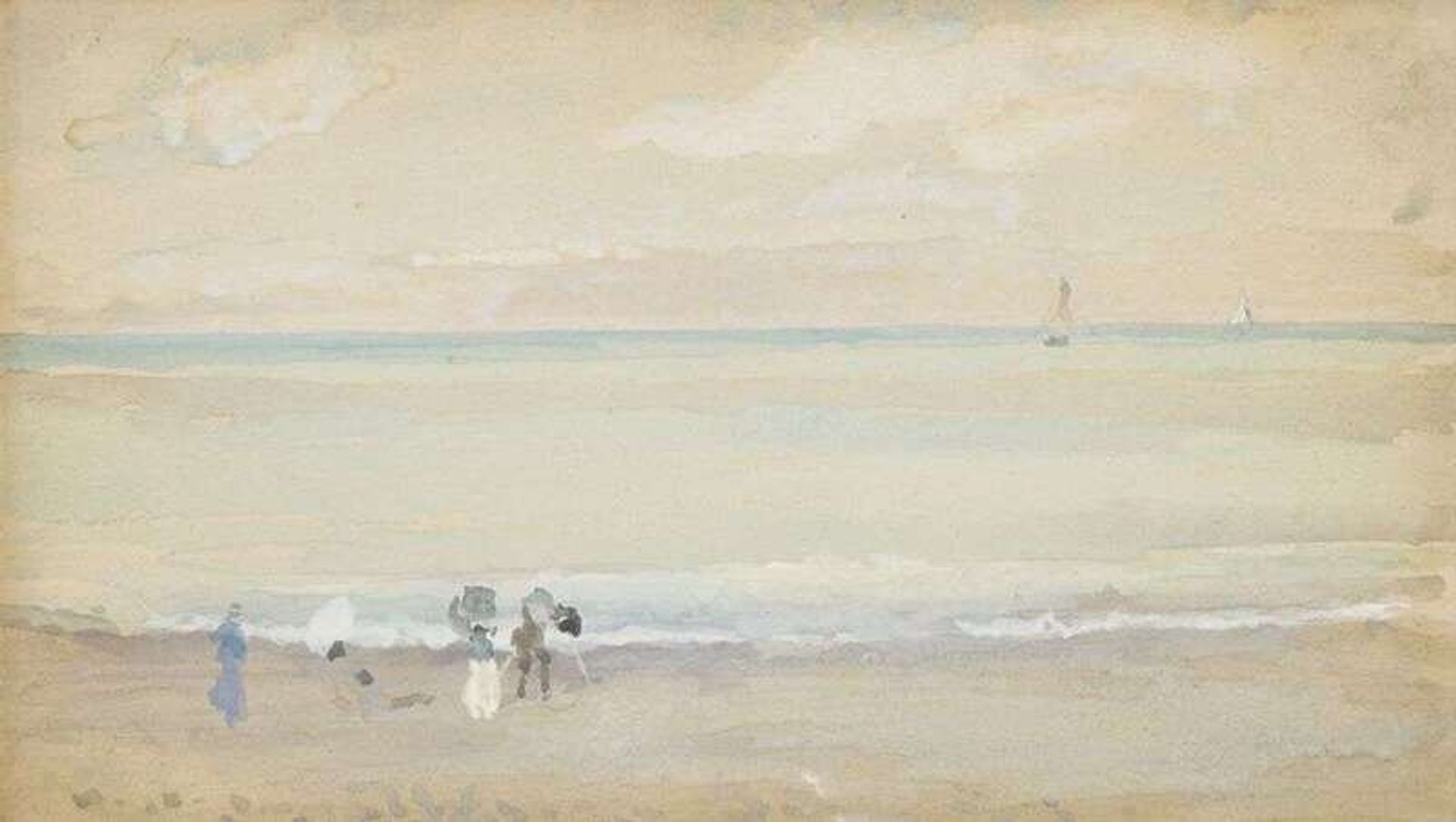 James Abbott McNeill Whistler (American, 1834-1903) Blue and Opal - The Photographer