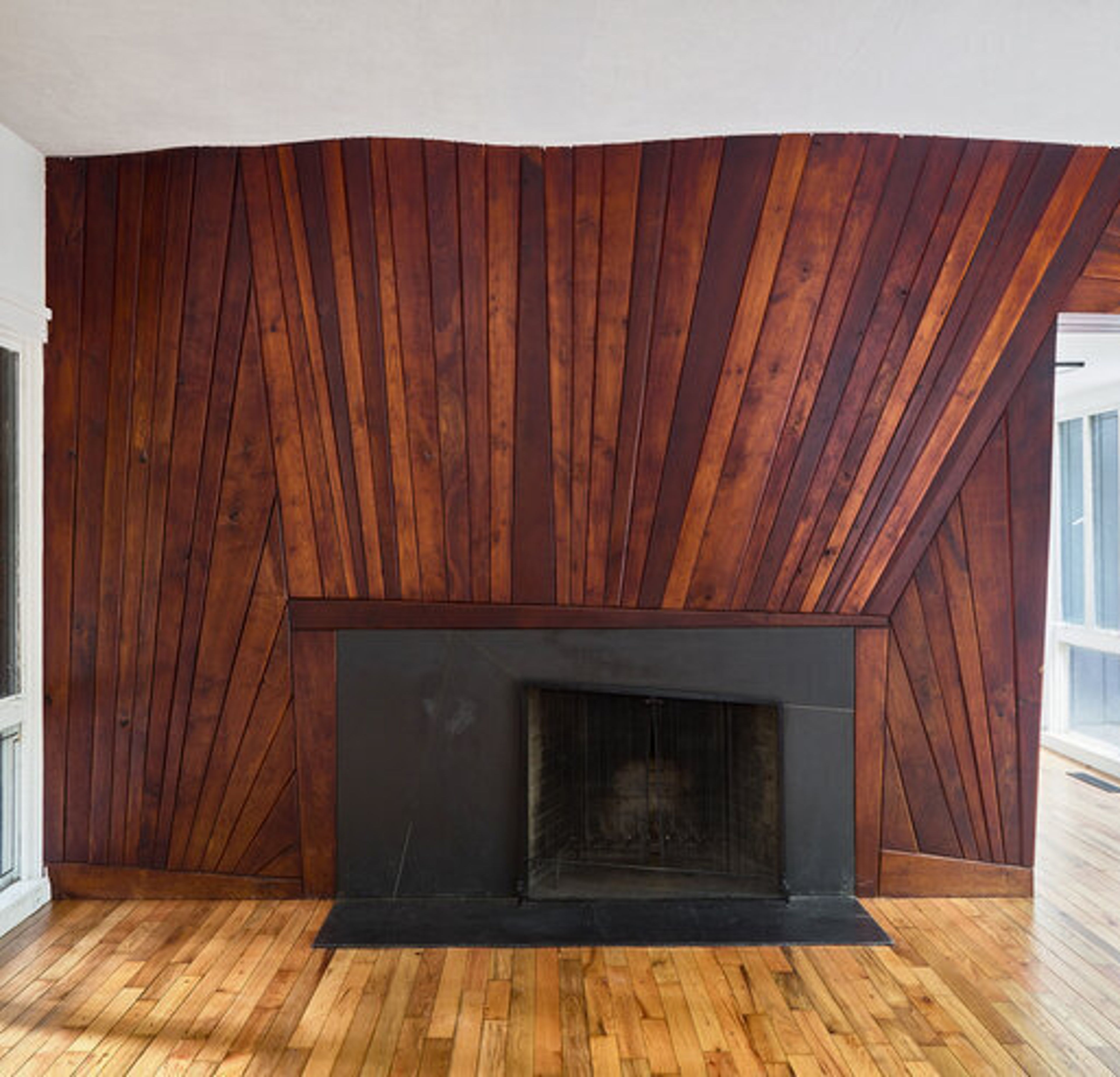 Wharton Esherick's Undulating fireplace wall, 1954