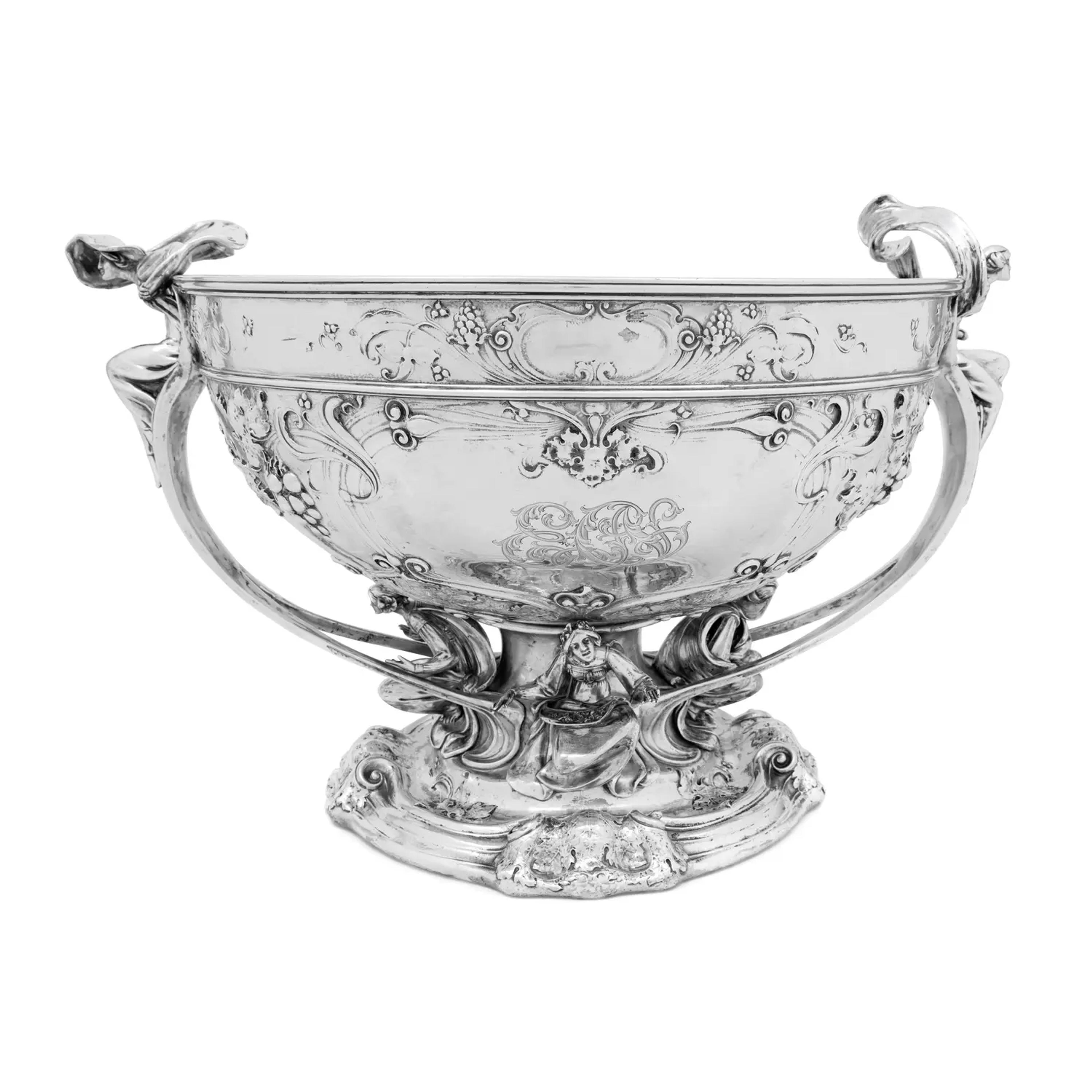 Lot 480 | A Large Martelé Silver Punch Bowl Made for the 1904 Louisiana Purchase Exposition in St. Louis | SOLD FOR $153,600