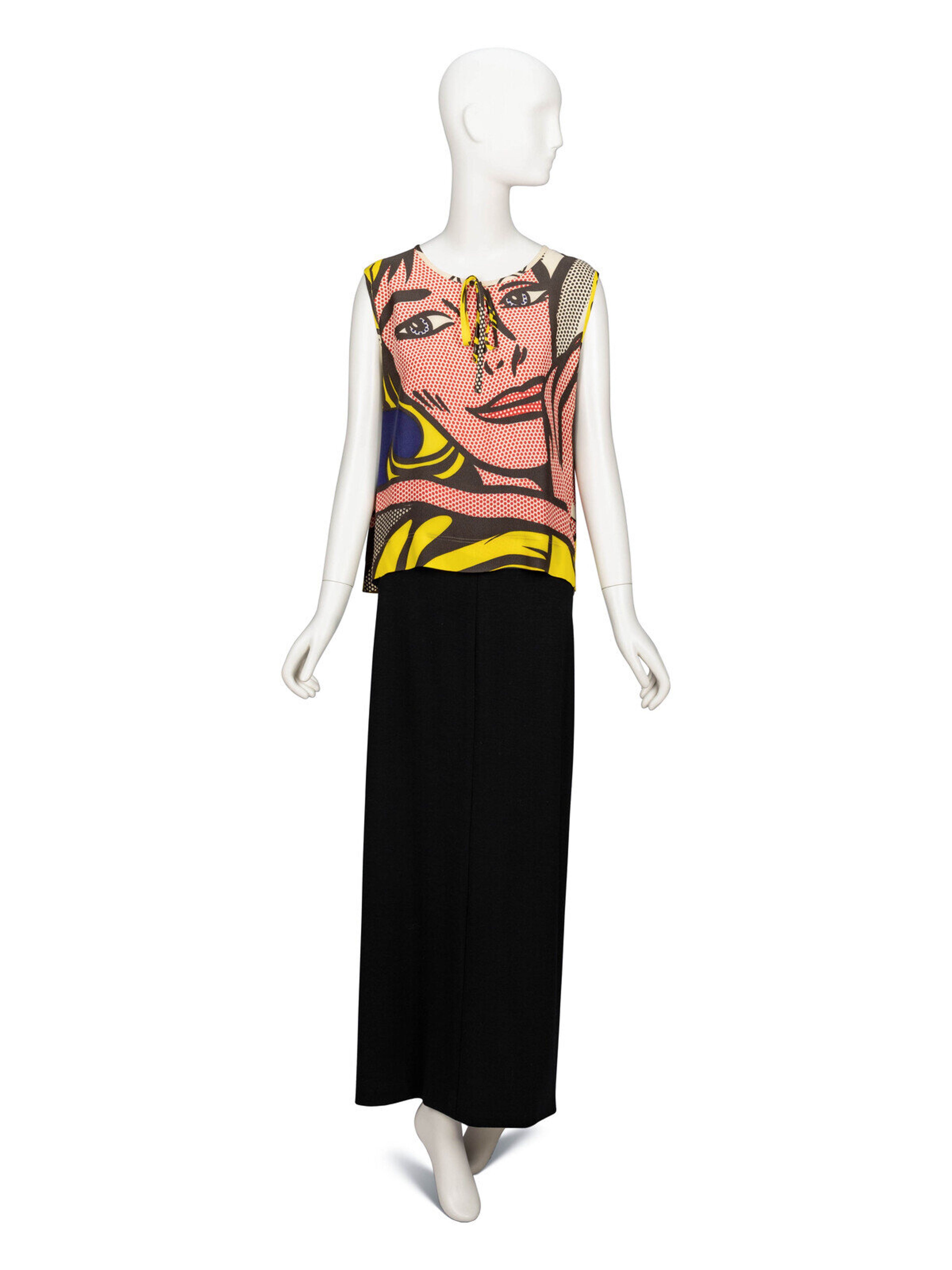 Lot 55 Moschino 'Lichtenstein' Blouse & Geoffrey Beene Skirt
