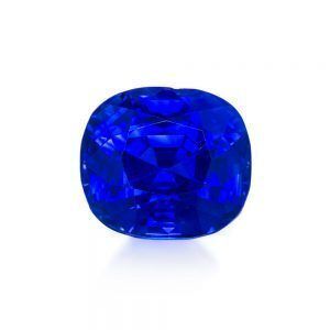 Cushion Cut Kashmir Sapphire in September Important Jewelry Auction
