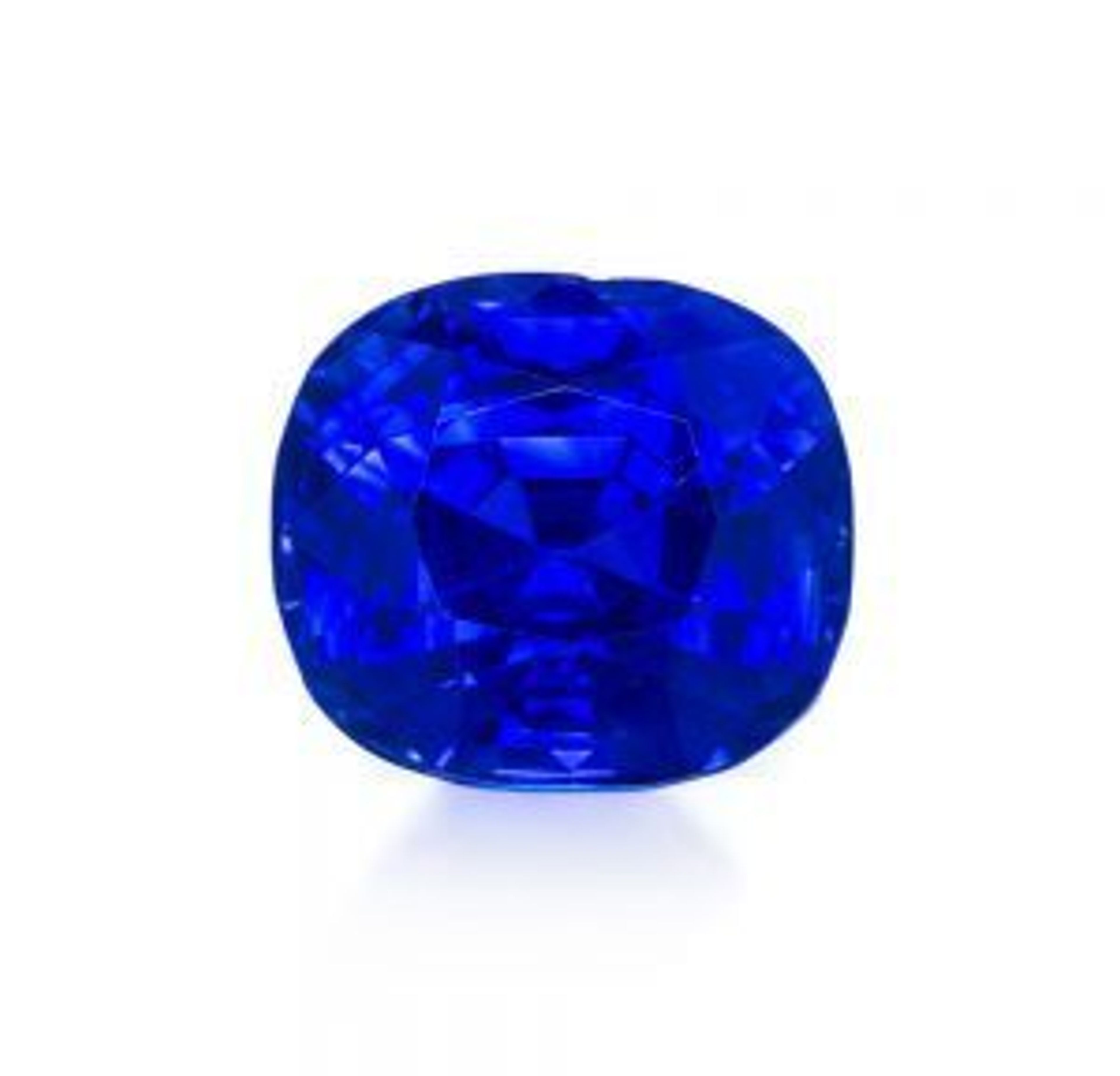 Cushion Cut Kashmir Sapphire in September Important Jewelry Auction