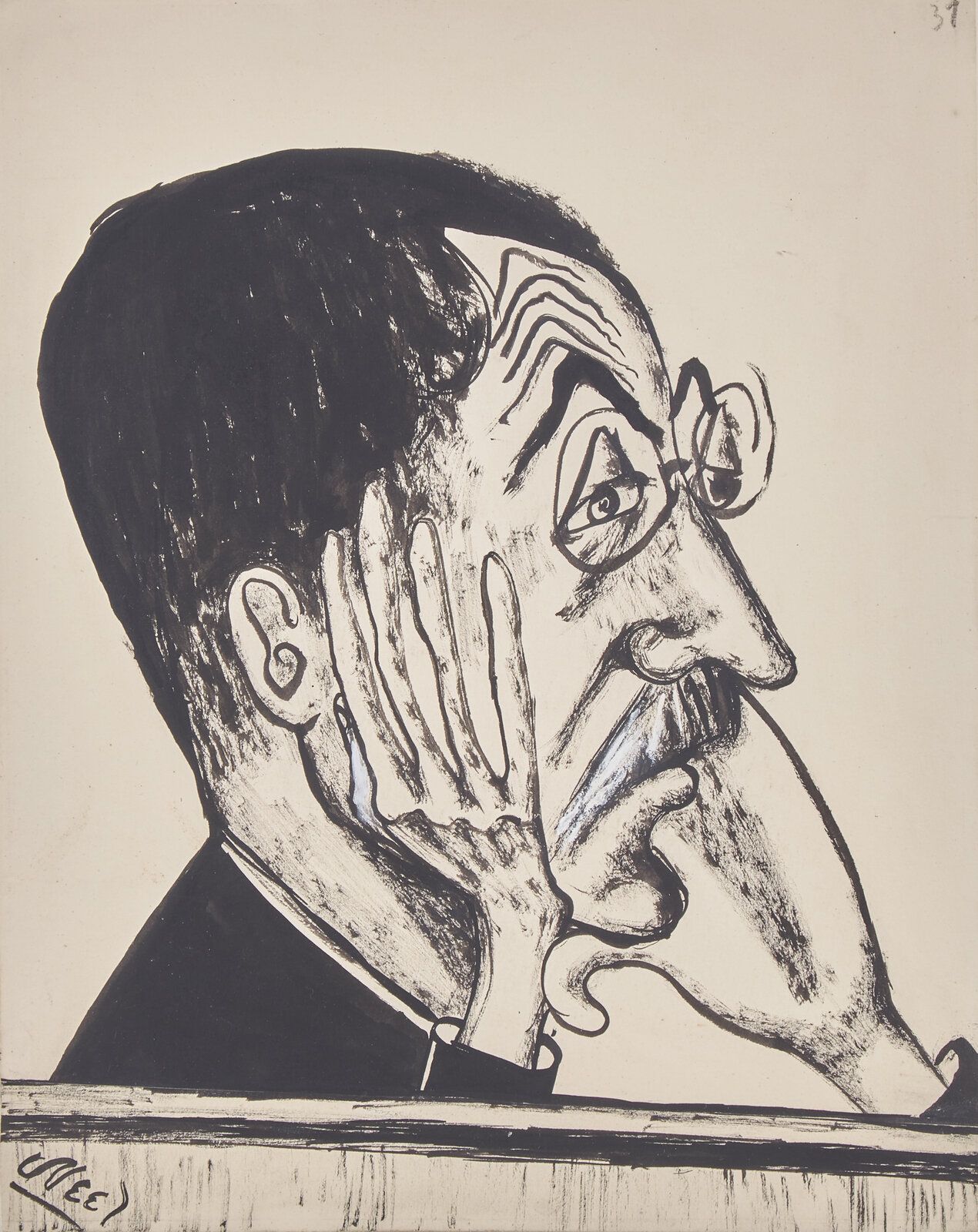 Lot 91 Alice Neel (American, 1900-1984) Judge Medina, 1949