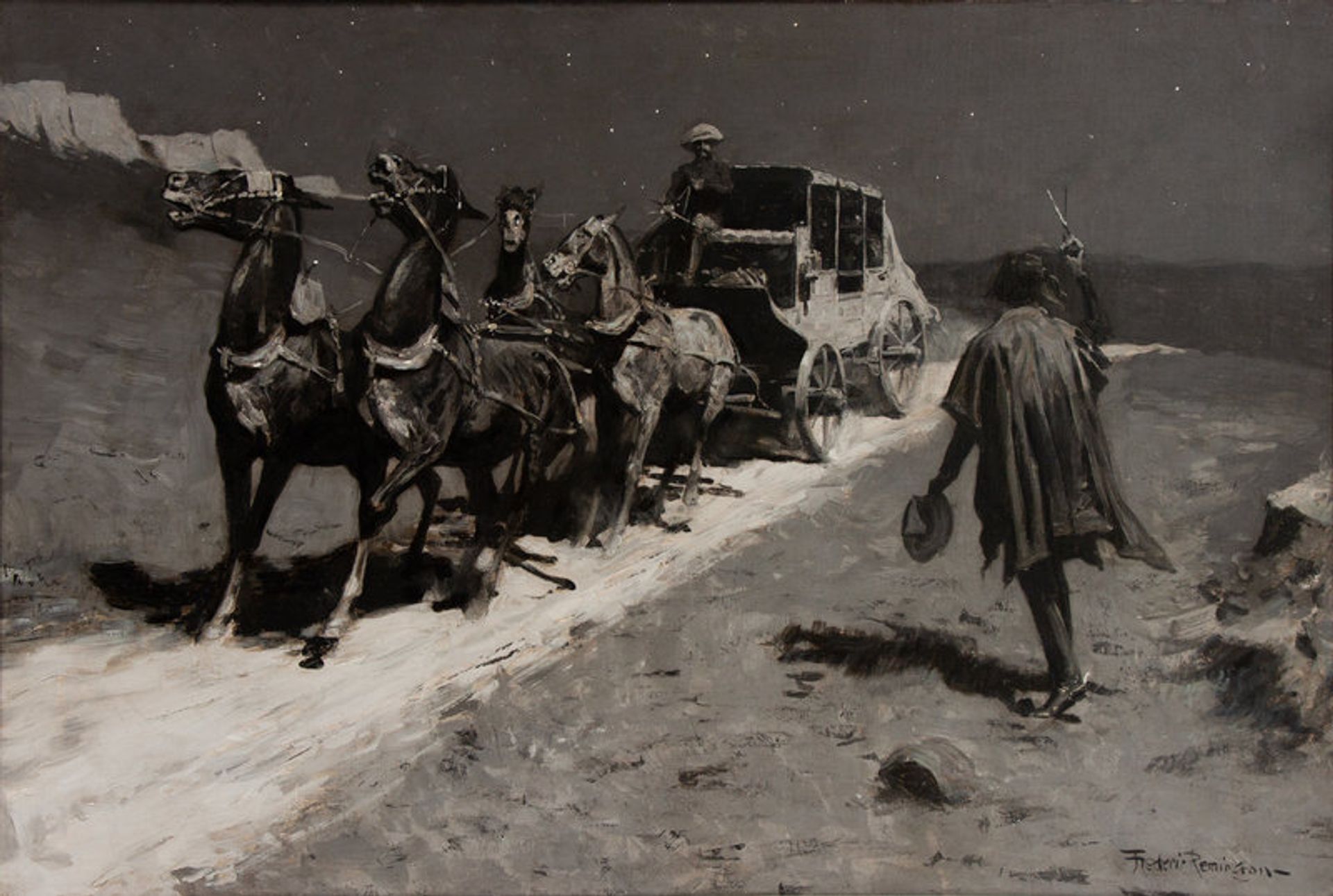 Frederic Remington (American, 1861-1909)
The "Hold-Up"