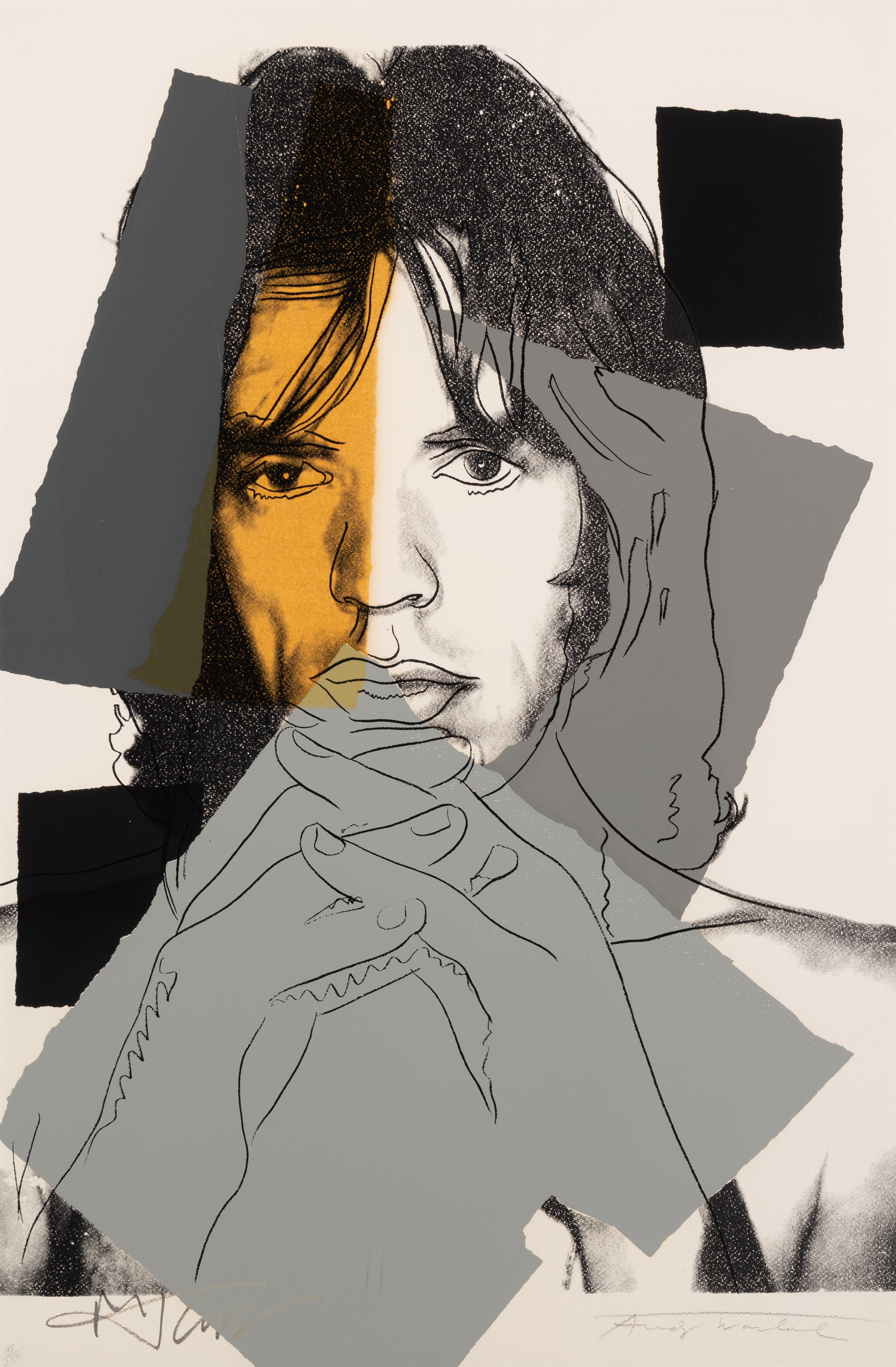Lot 29 | Andy Warhol, Mick Jagger, 1975 | Estimate $80,000 - 120,000