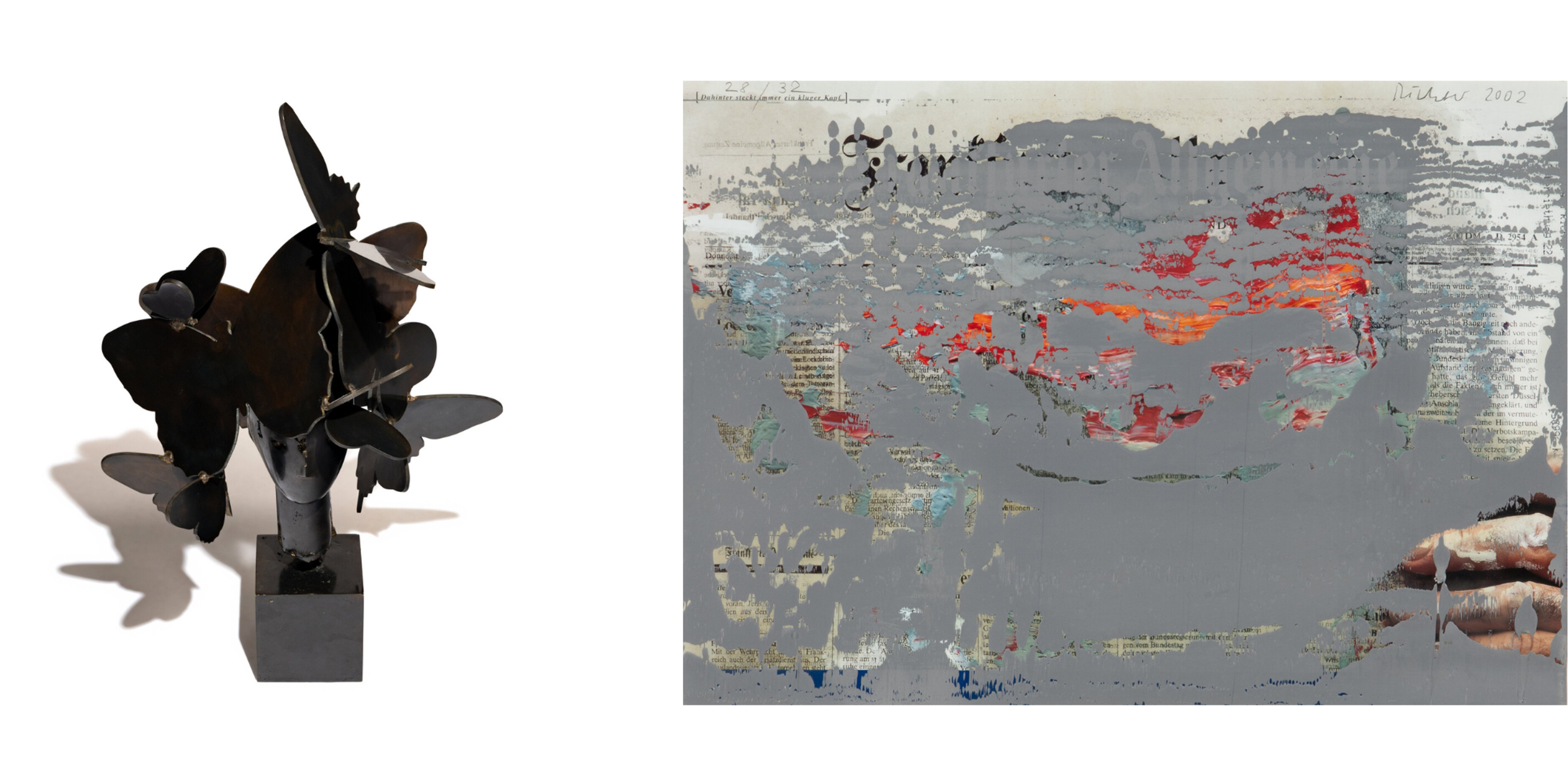 Lot 41 | Manolo Valdés, Selene, 2020 | Sold for $96,000
Lot 52 | Gerhard Richter, FAZ-Übermalung, 2002 | Sold for $83,200