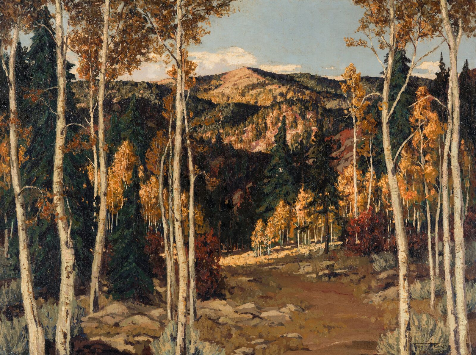 Fremont Ellis's October Aspen , 1924