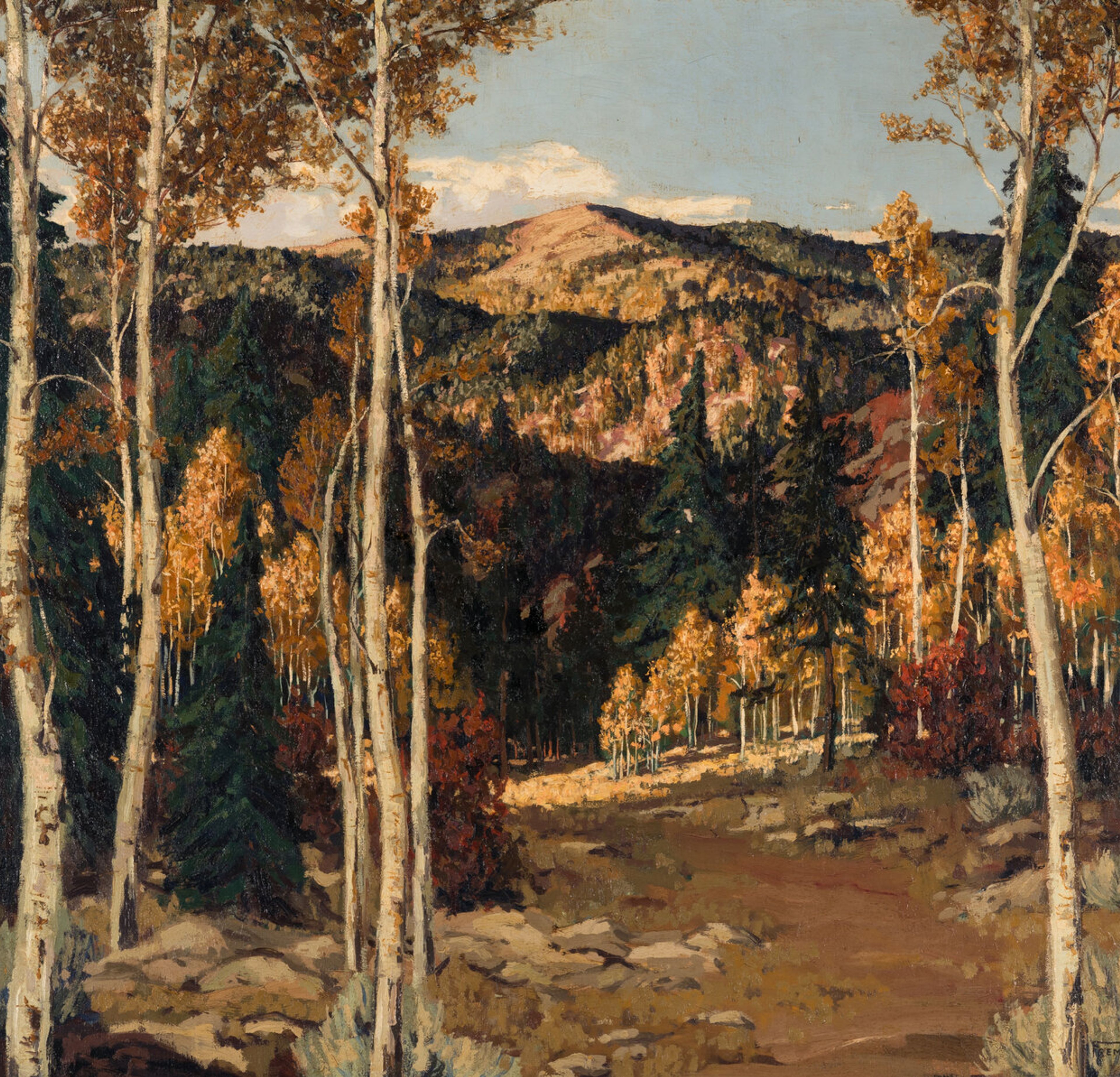 Fremont Ellis's October Aspen , 1924