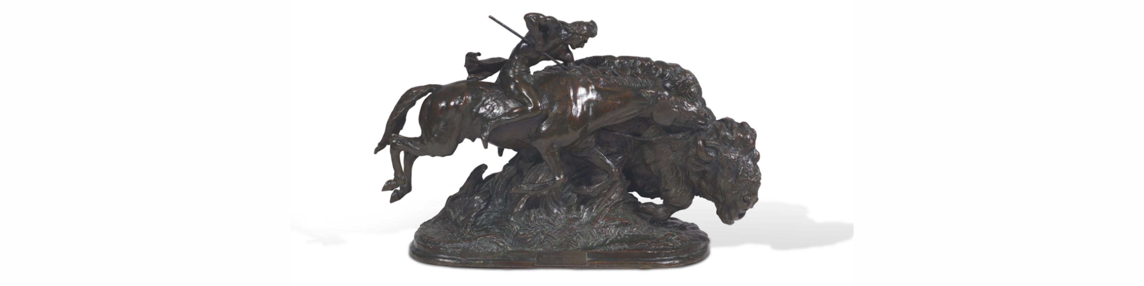 Lot 10 | Alexander Phimister Proctor, Pursuit of the King of the Herd, conceived 1914, cast c. 1917 Estimate $200,000 - 300,000
