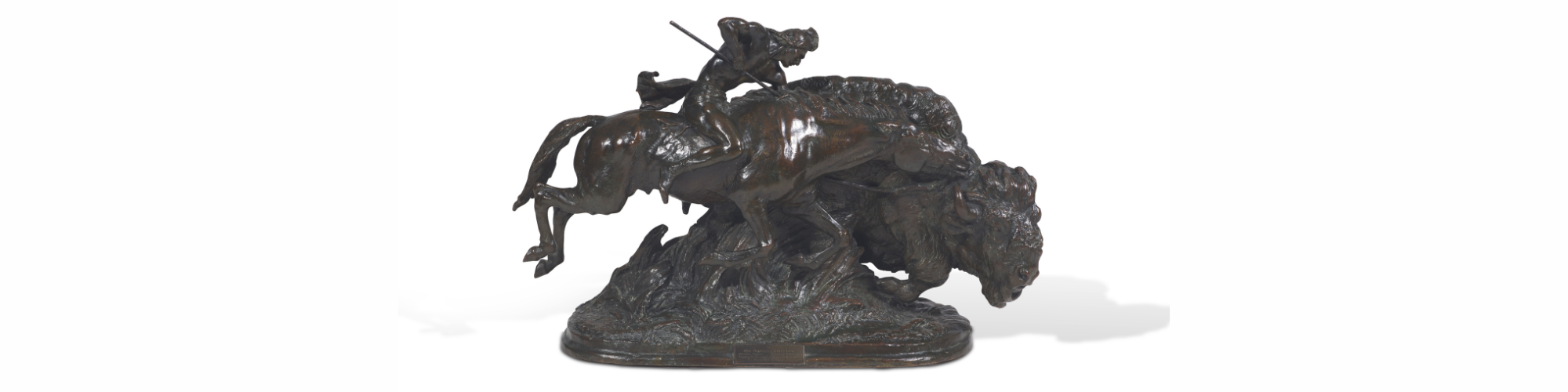 Lot 10 | Alexander Phimister Proctor, Pursuit of the King of the Herd, conceived 1914, cast c. 1917 Estimate $200,000 - 300,000