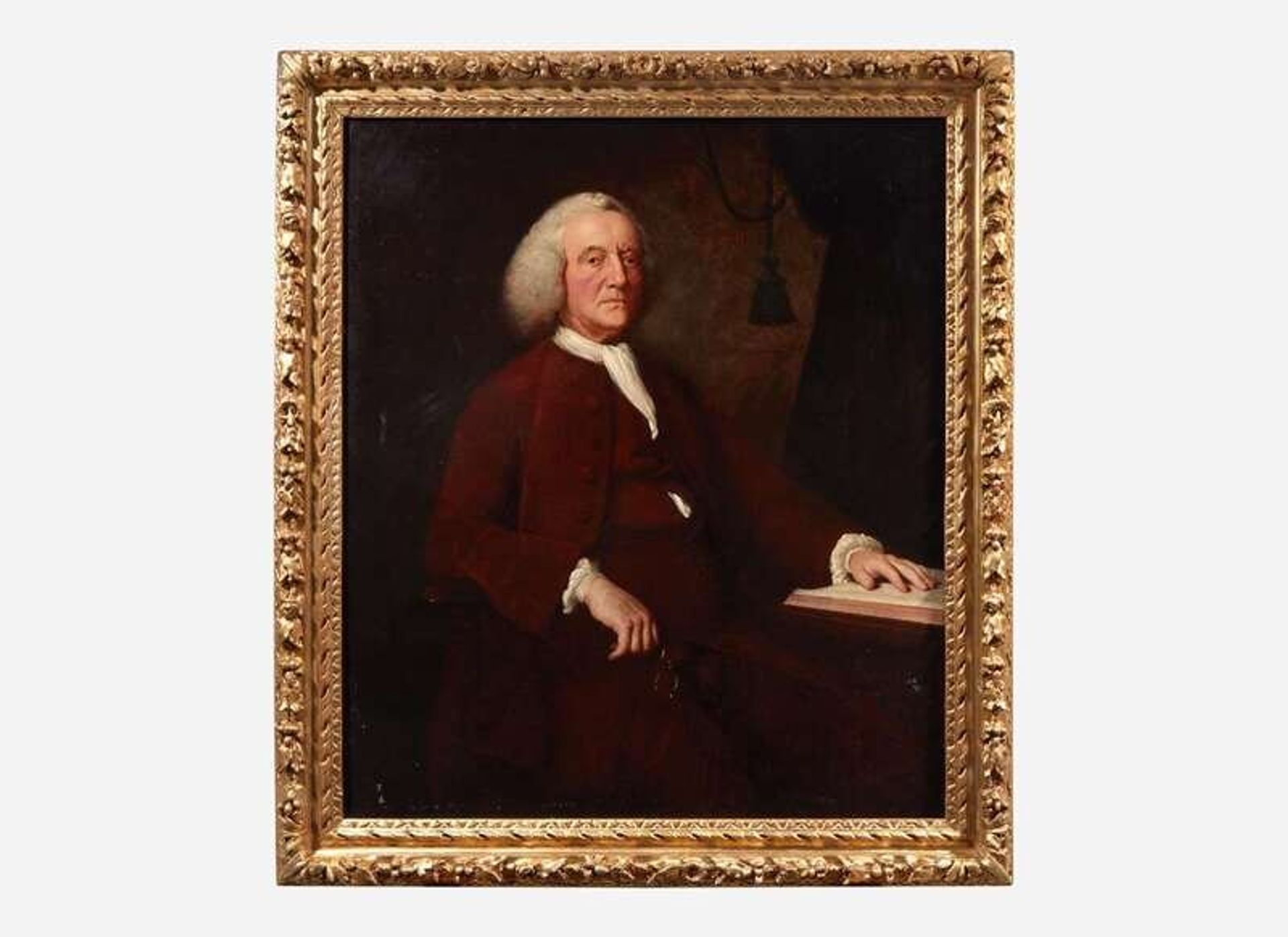 Attributed to Mason Chamberlin (English,1727-1787), An unrecorded portrait of Benjamin Franklin (1706-1790), circa 1778 | Estimate: $50,000 - $80,000