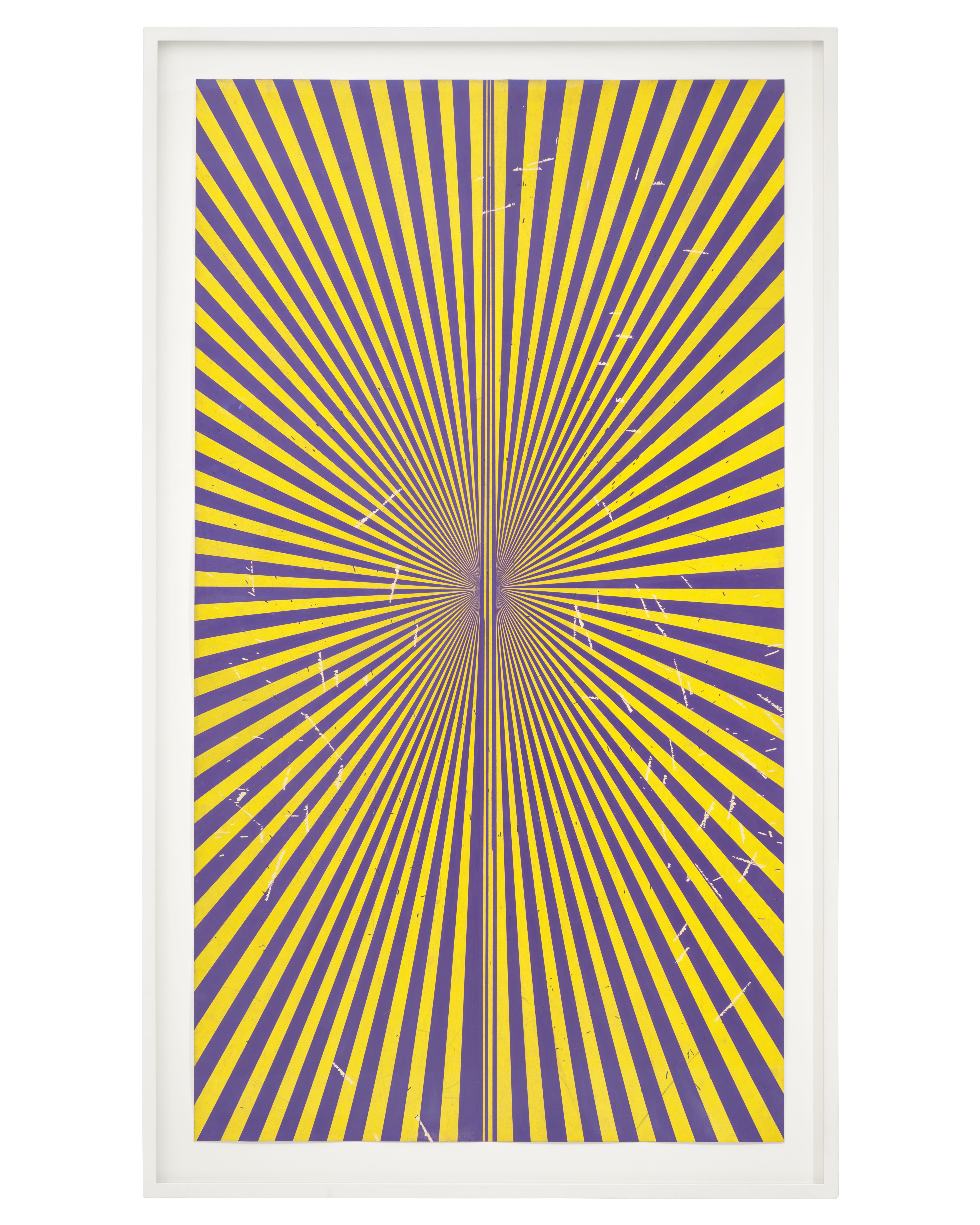 Mark Grotjahn’s Untitled (Violet and Canary Yellow Butterfly 43.78), 2012