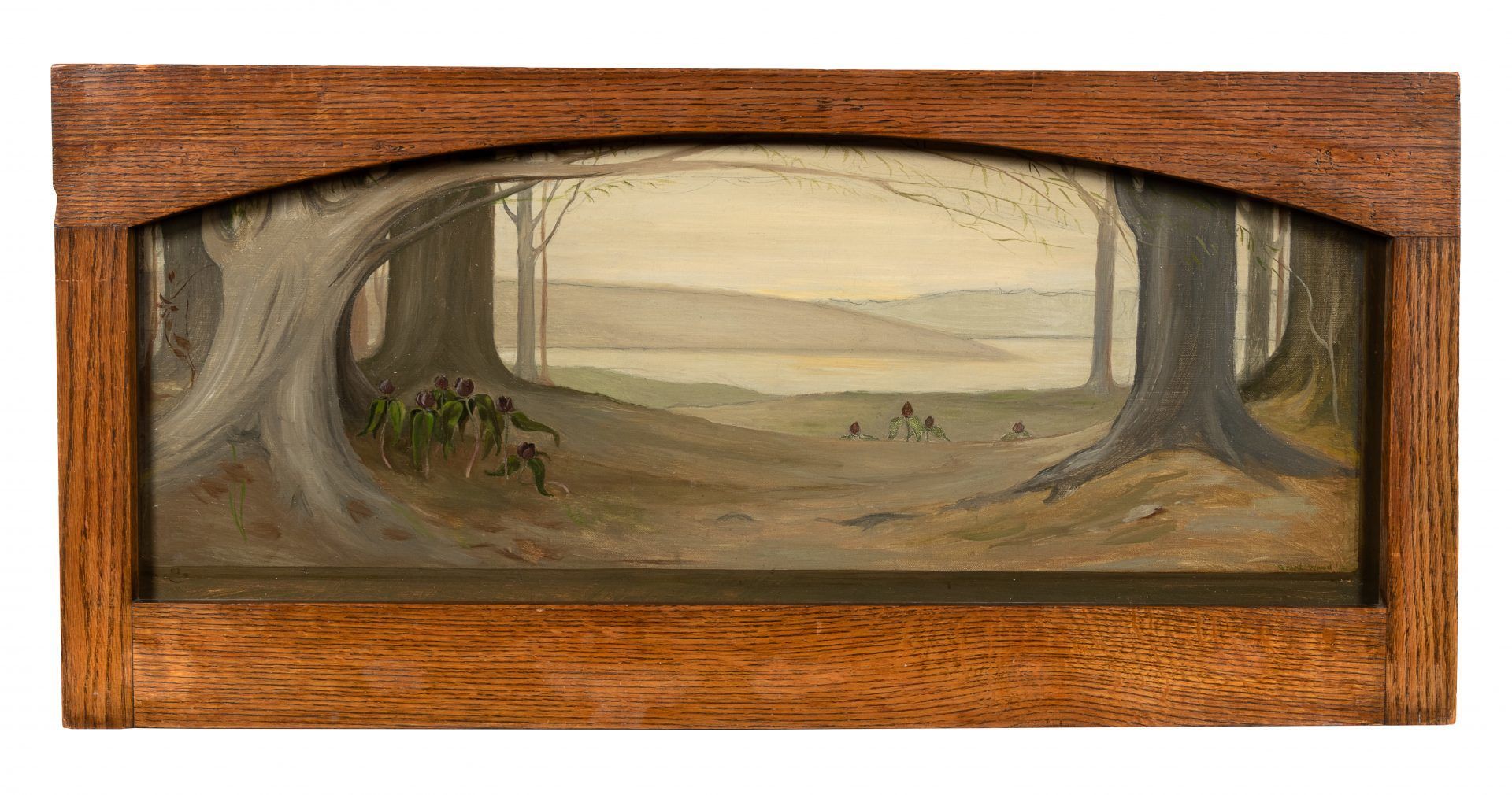 Grant Wood, Decorative Landscape with Crocuses, 1912